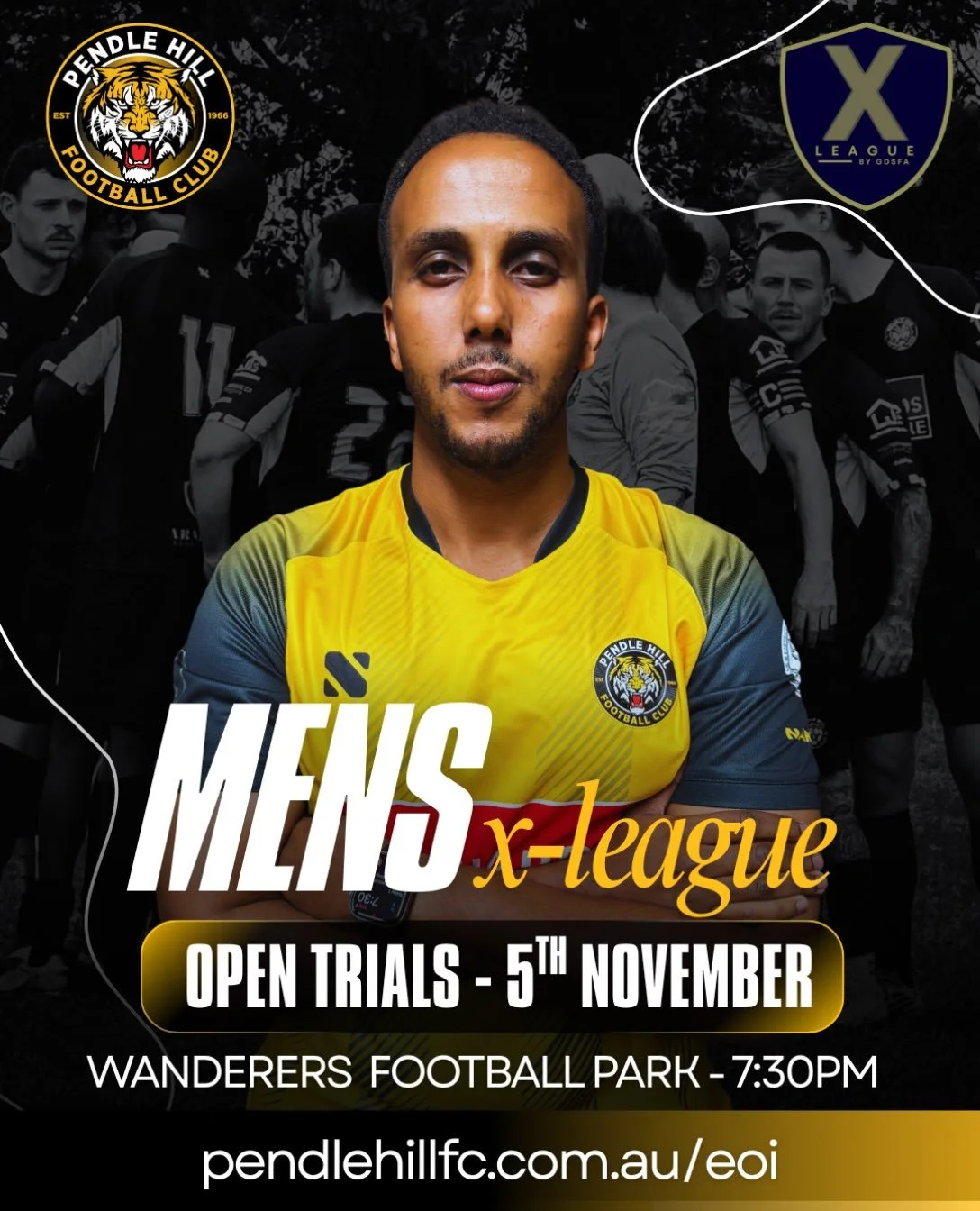 MENS X-LEAGUE - OPEN TRIALS 

First round of open trials for our Mens X-League squad this upcoming season is now confirmed. Whether you&rsquo;re returning to football or looking for a new club, this is your opportunity to be part of an ambitious proj