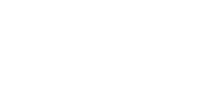 Logo for Chix 2 Sports with stylized text in white on a black background.