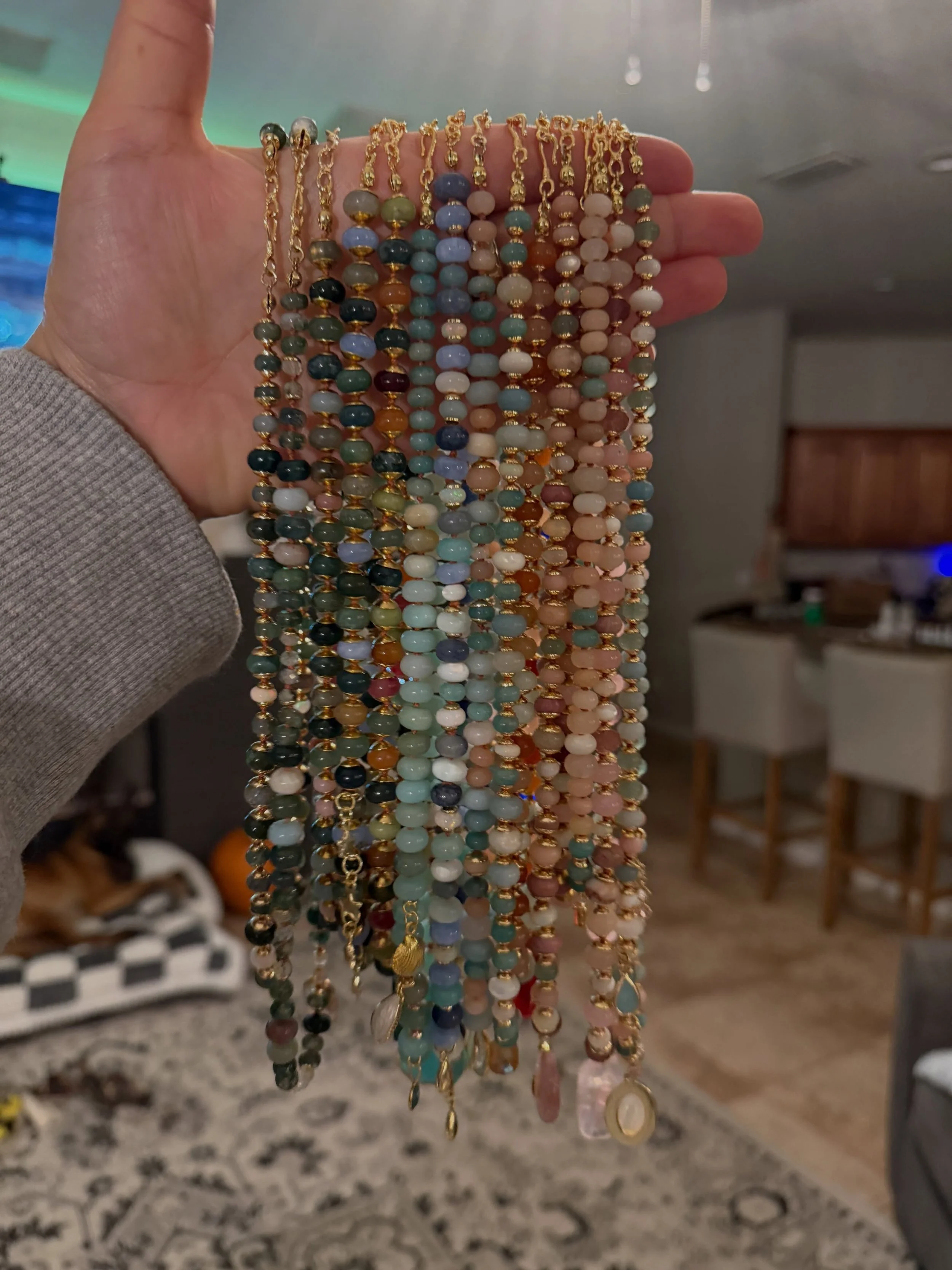Two more weeks until @clublakefallfestival 🧡 I&rsquo;ll be there October 17 &amp; 18 with @coconut_studioco, and I can&rsquo;t wait for you to finally shop my gemstone necklaces in person ✨

Each necklace is completely one-of-a-kind, thoughtfully de