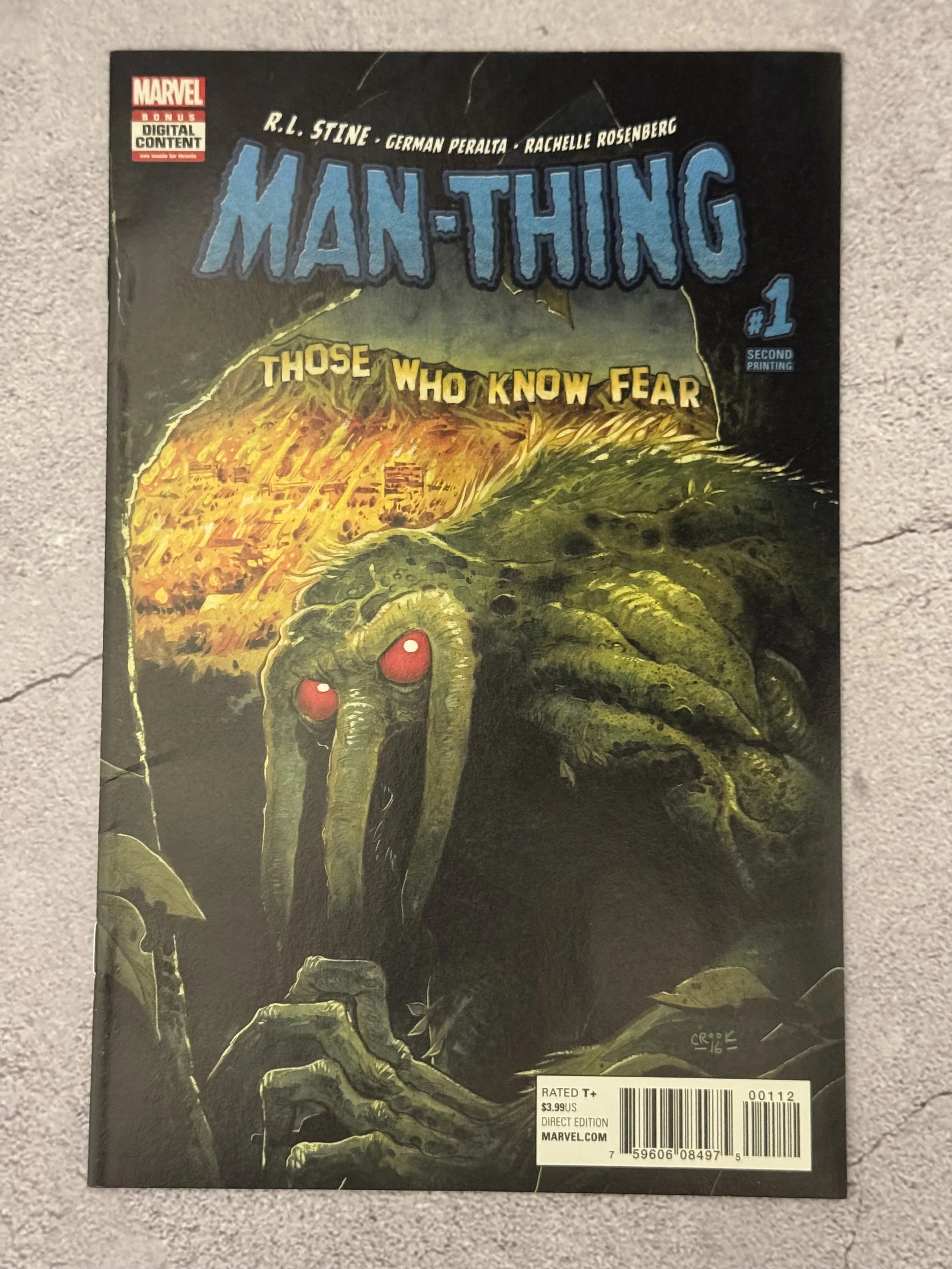 Man-Thing #1 Vol. 5 Marvel Comics 2017
