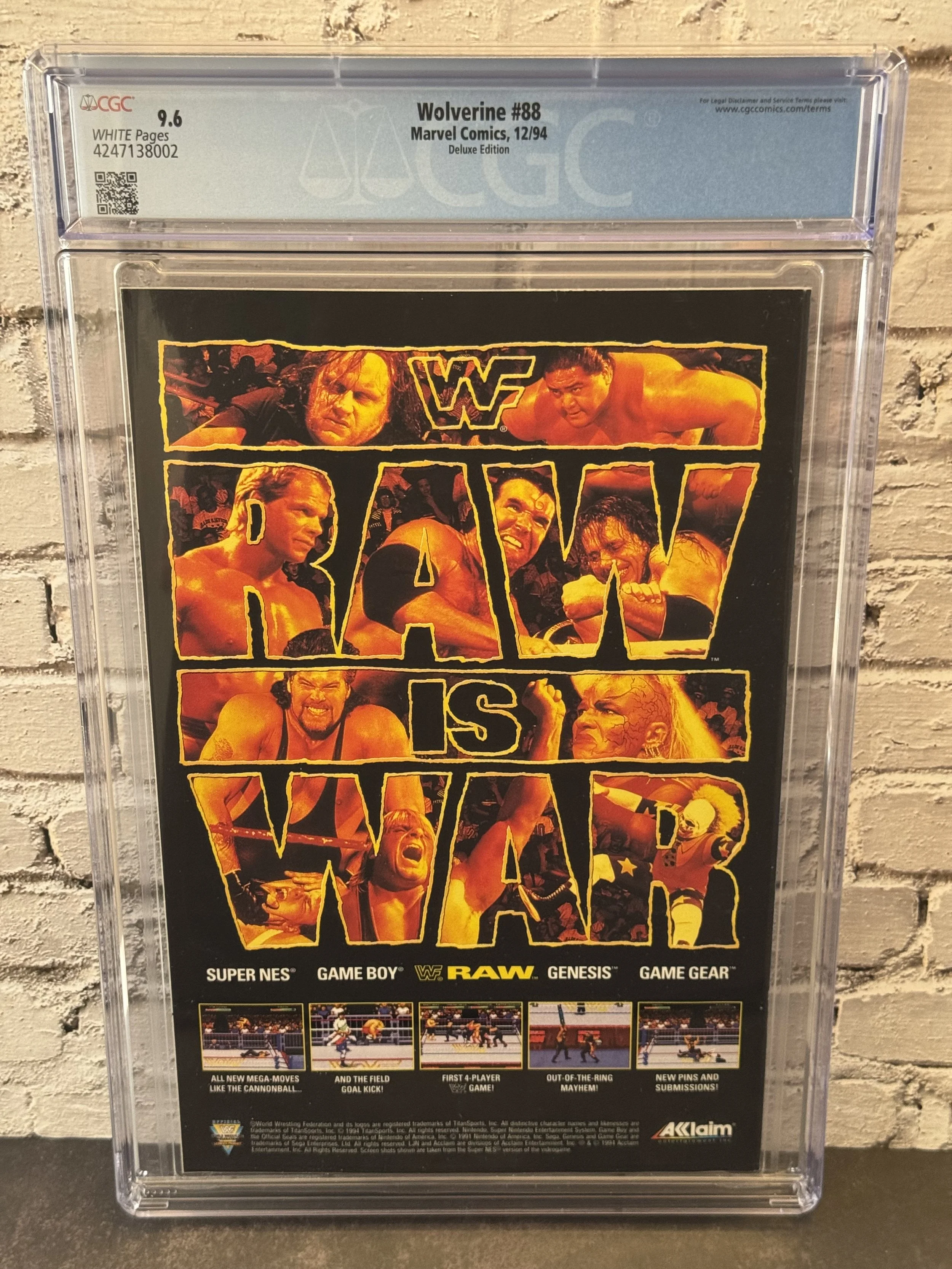 Wolverine #88 CGC 9.6 (1994) Marvel Comics Sabretooth Cover X-Men Era Slab