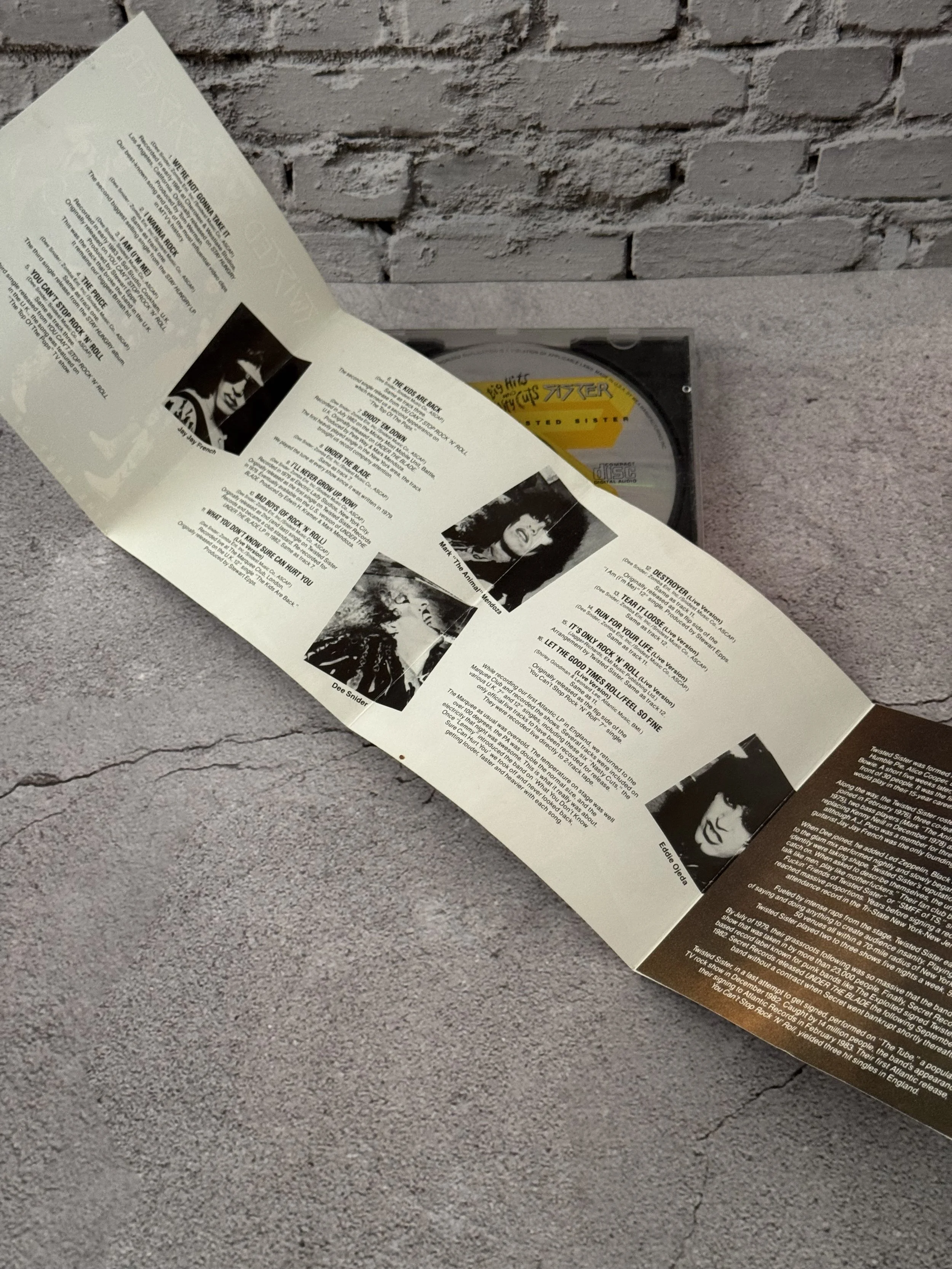 Twisted Sister Best of Big Hits and Nasty Cuts 1992