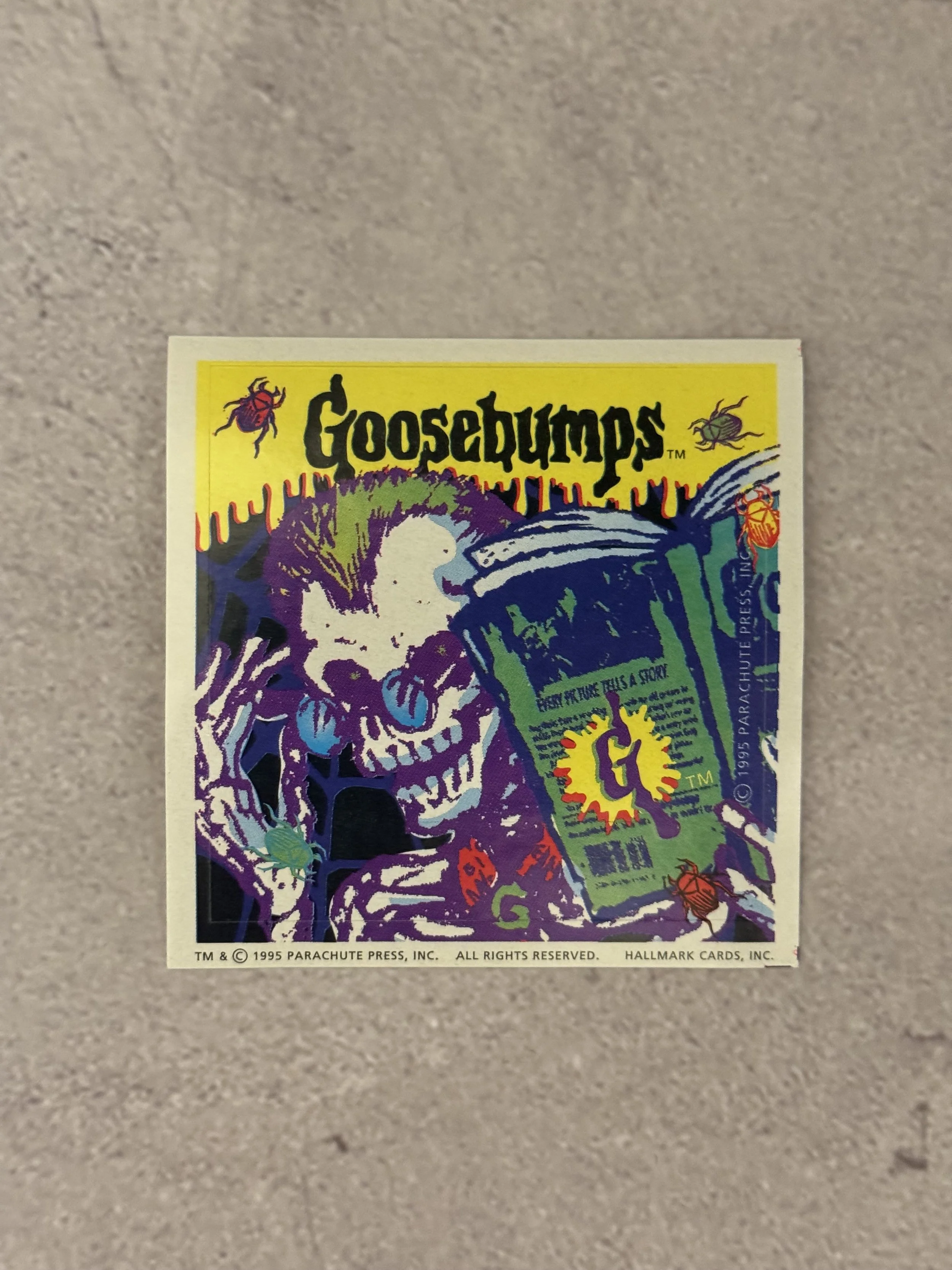R.L. Stine Goosebumps - Individual Sticker - 1995