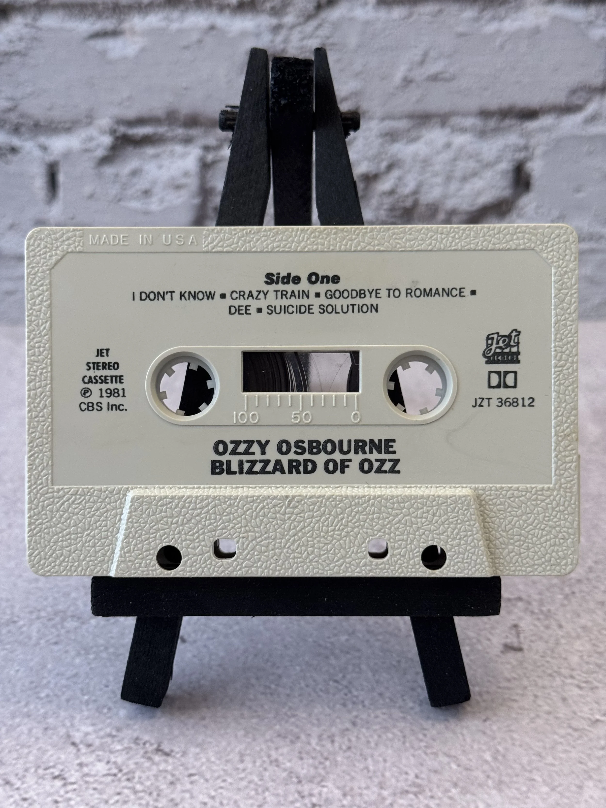 Ozzy Osbourne - Blizzard of Oz 1981 cassette tape good condition