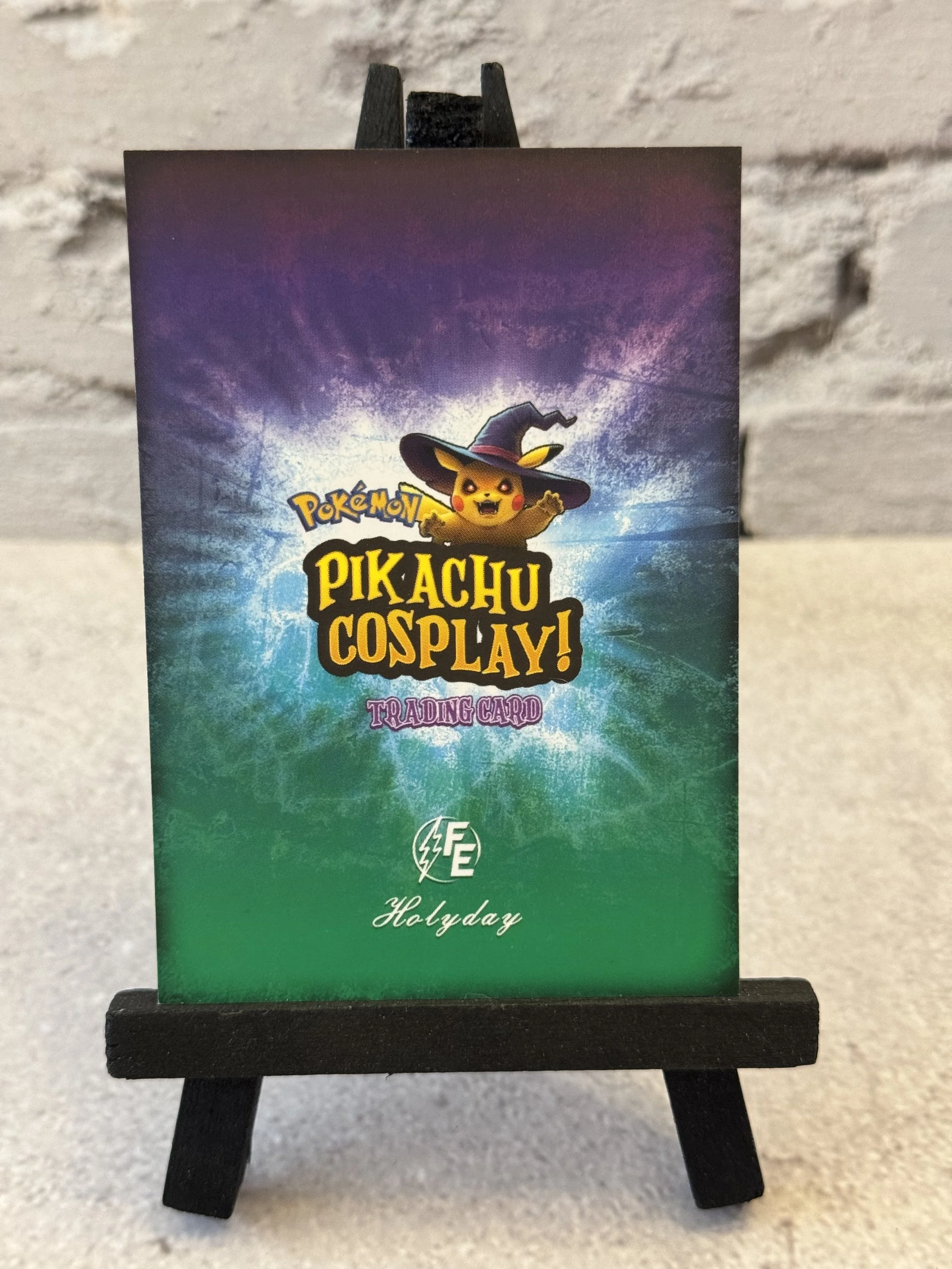 Custom Pikachu Trick'r Treat #63 Holo Fan Art Card (Cosplay Style)