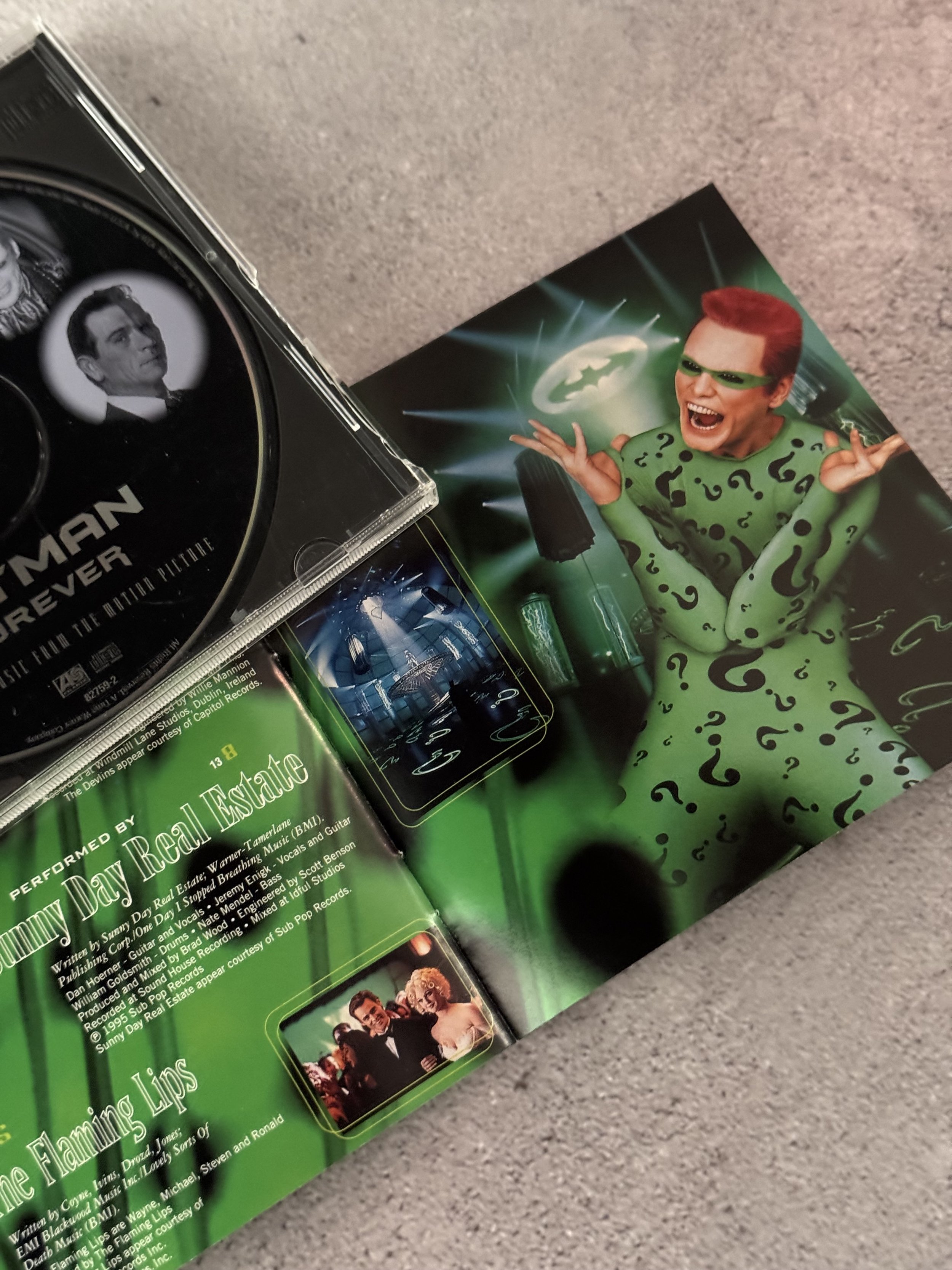 Batman Forever Movie Soundtrack riddler robin poison ivy two face 1990s music