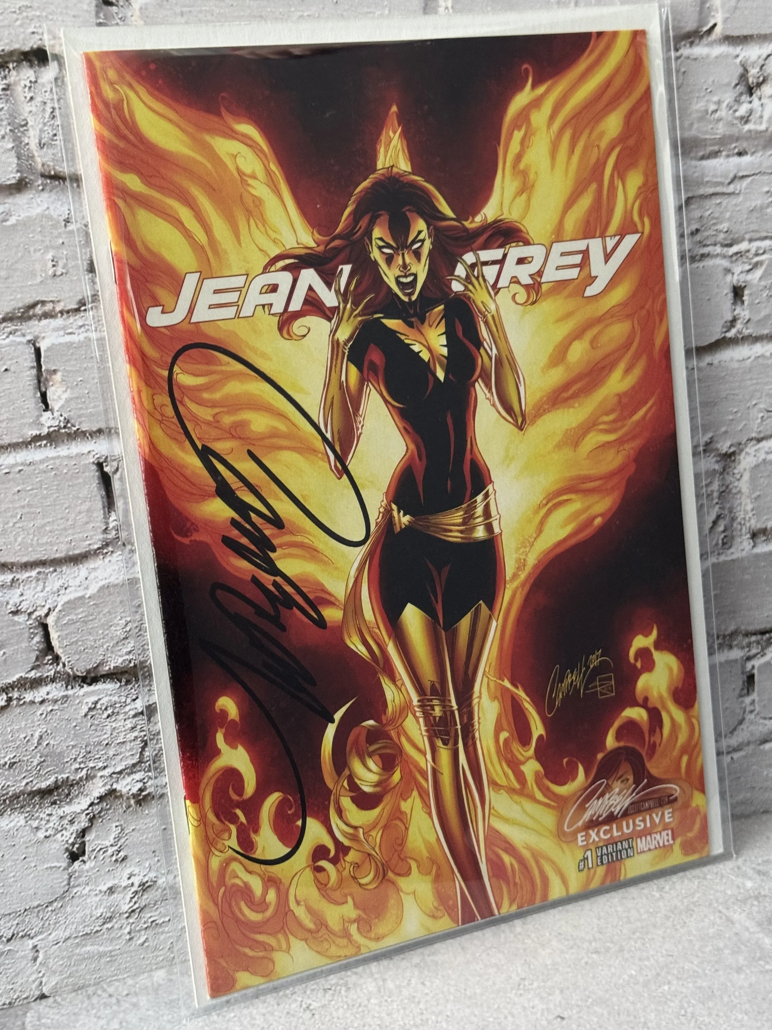 Jean Grey #1 J Scott Campbell Signed w/ COA