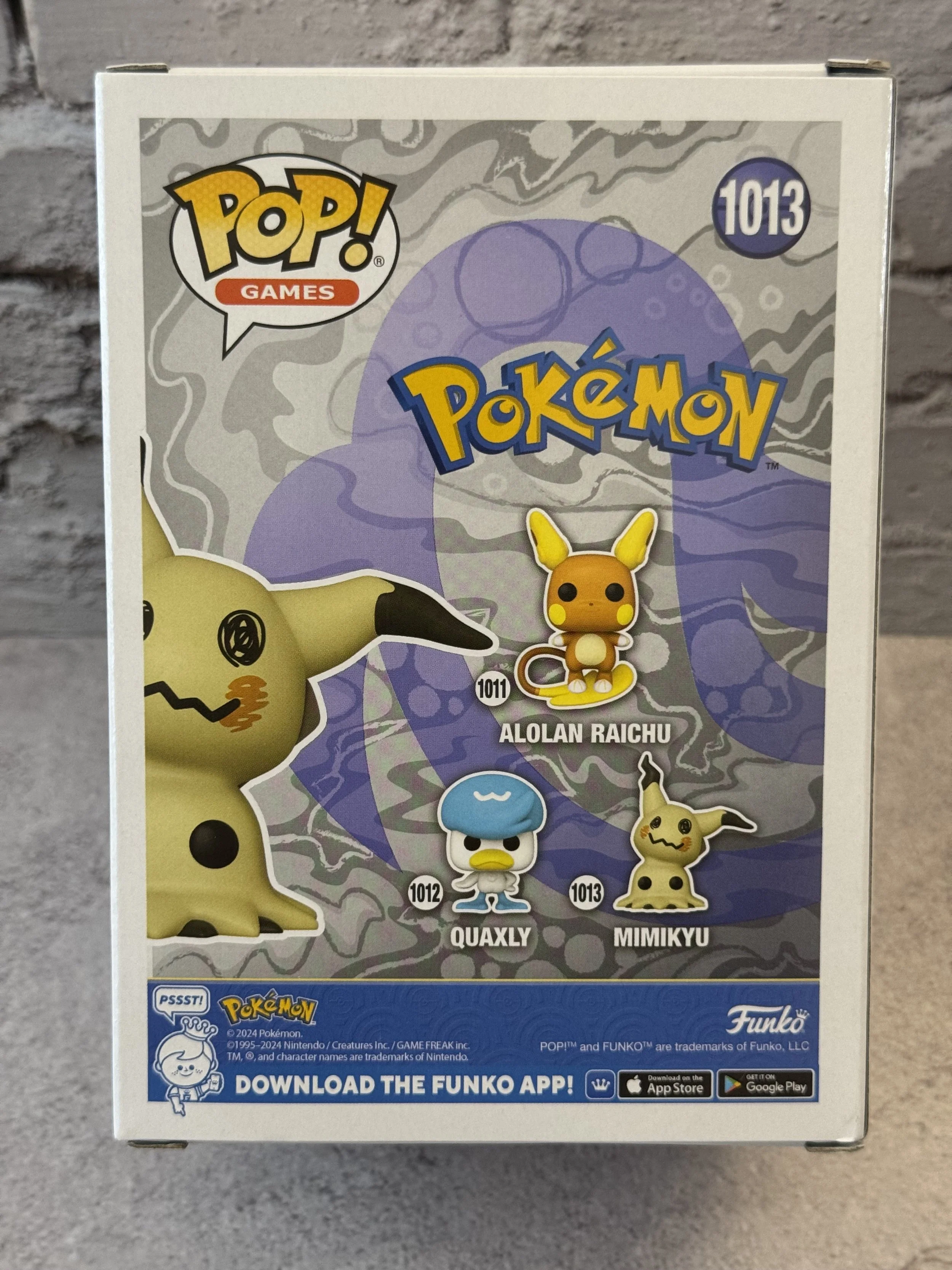 Funko Pop! Pokémon Mimikyu #1013 Vinyl Figure New Sealed
