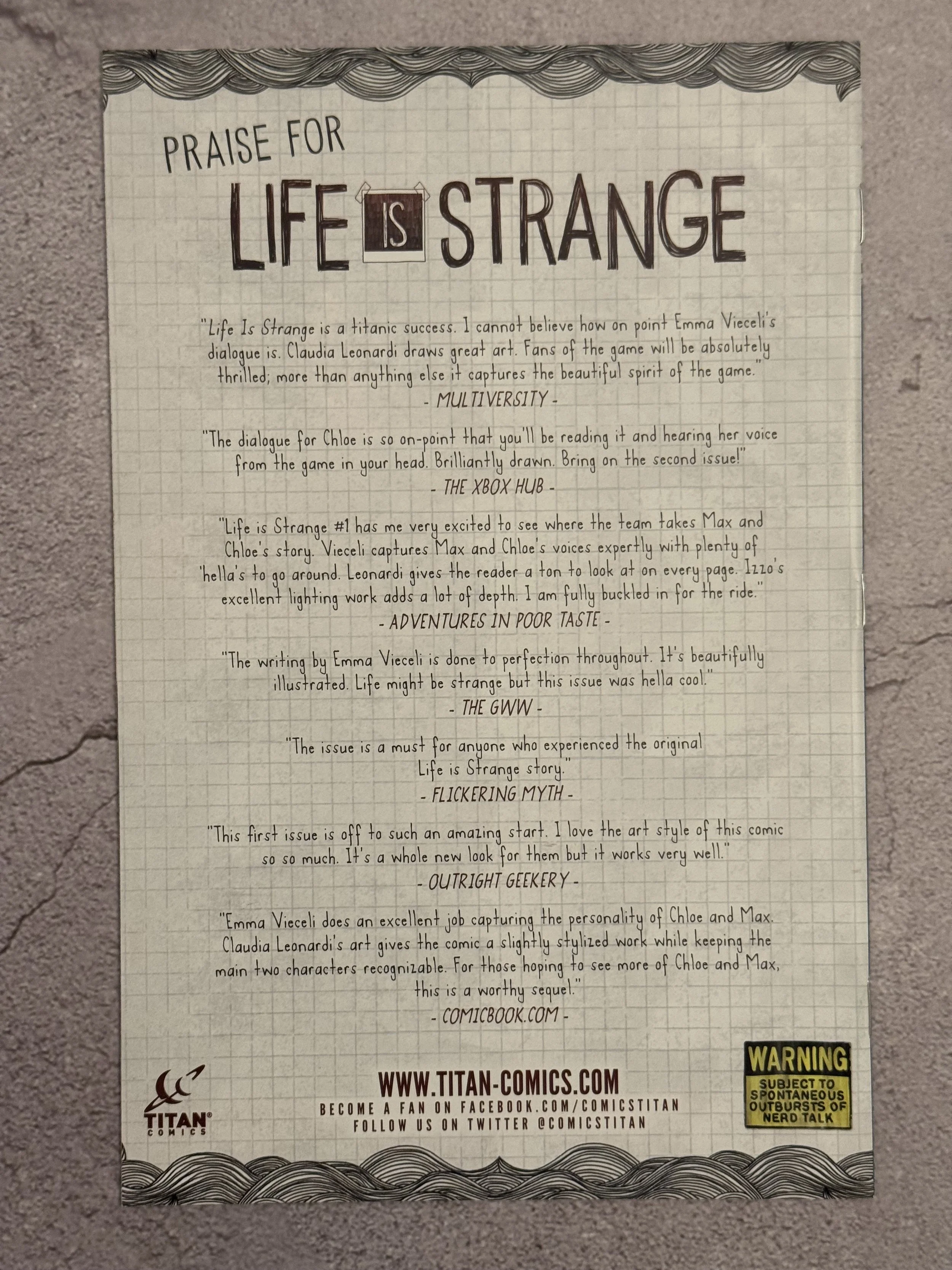 Life is Strange #11 Hot Dog Mascot (Titan Comics, 2021)