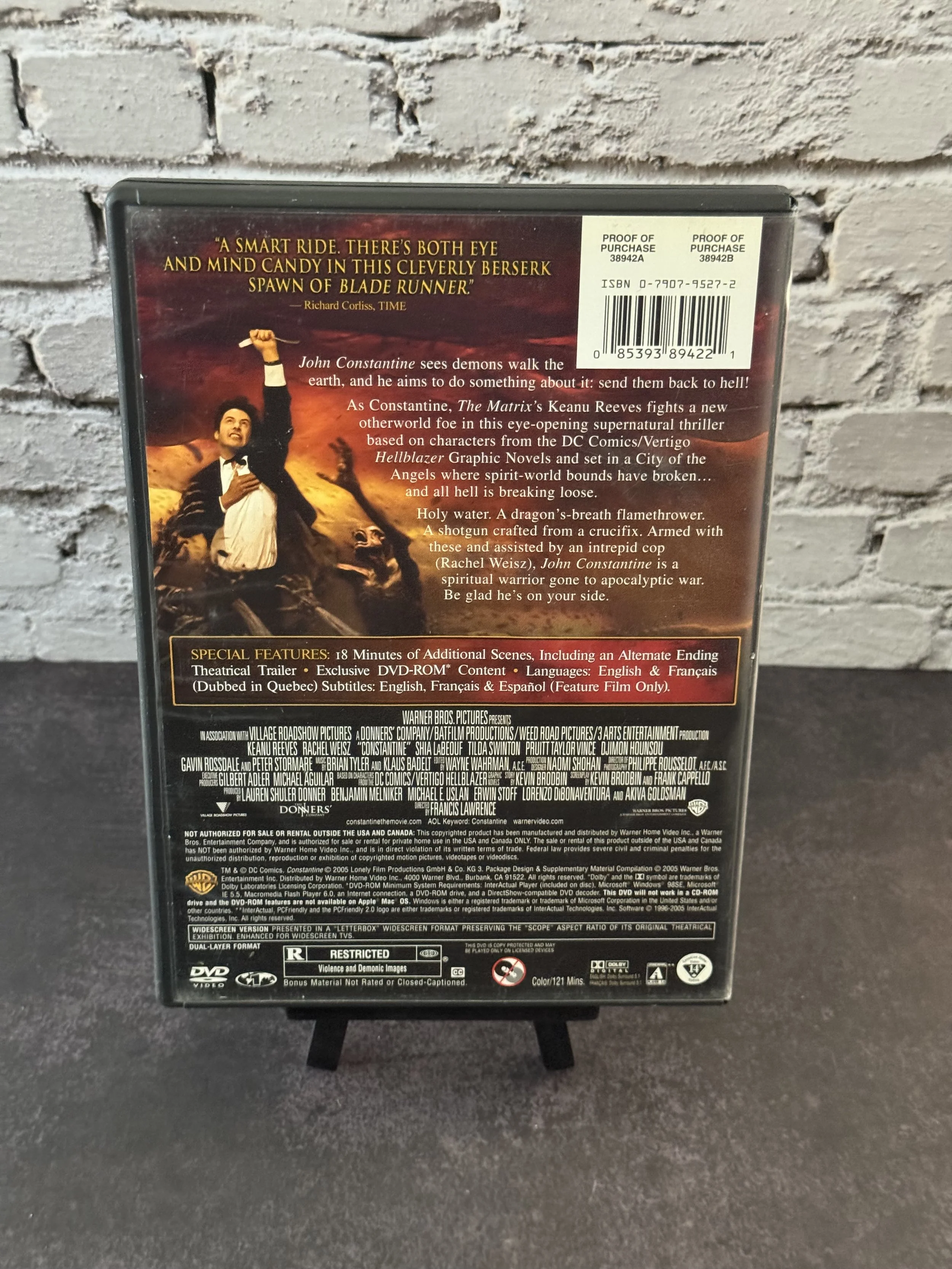 Constantine used dvd tested good condition