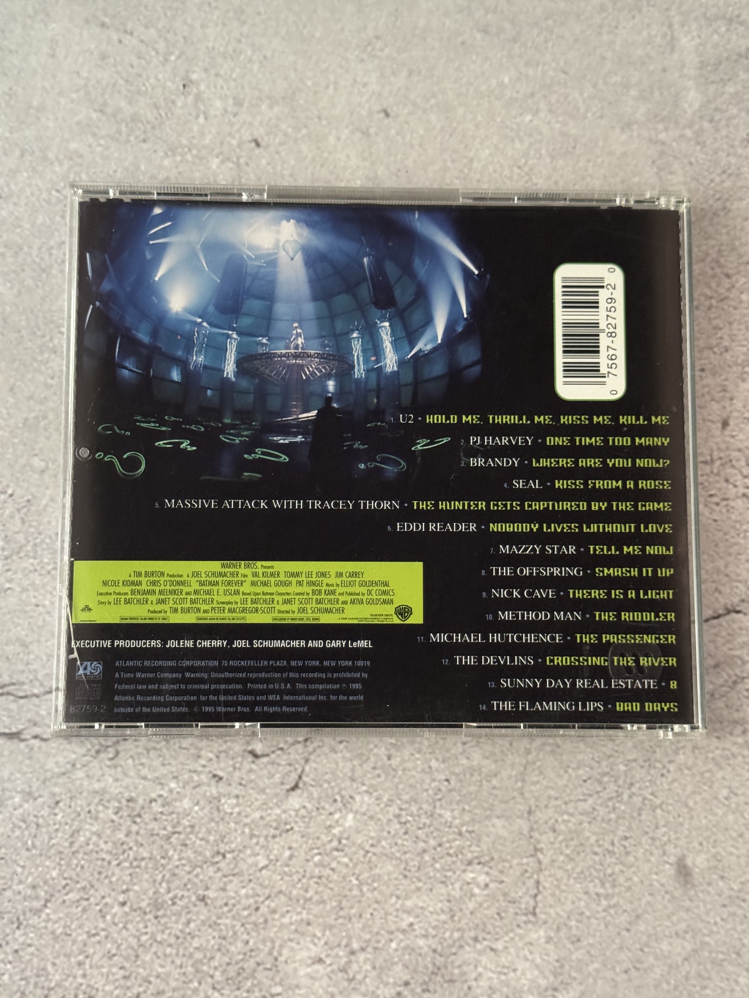 Batman Forever Movie Soundtrack riddler robin poison ivy two face 1990s music