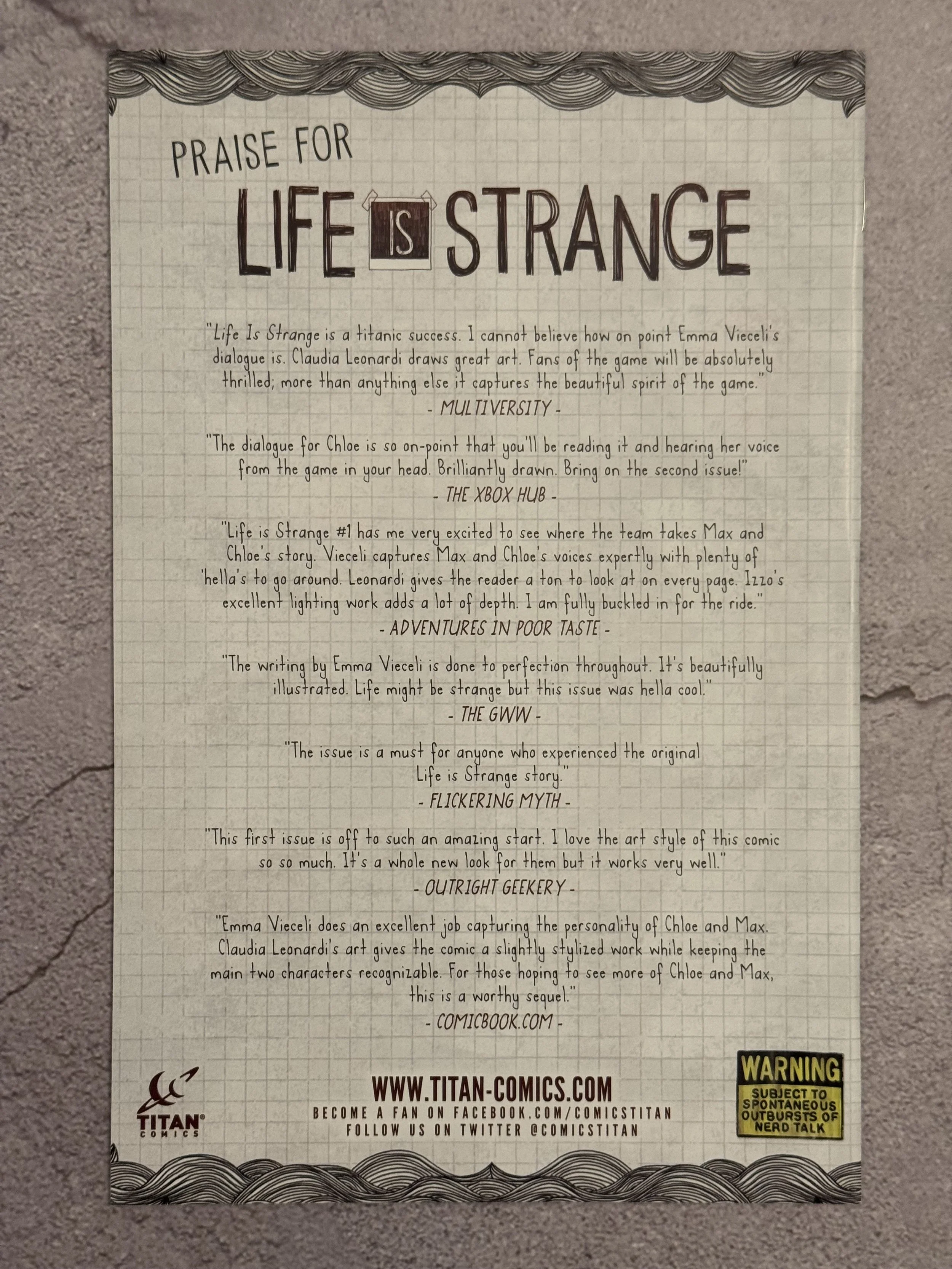 Life is Strange #10 Butterfly Cover (Titan Comics, 2021)