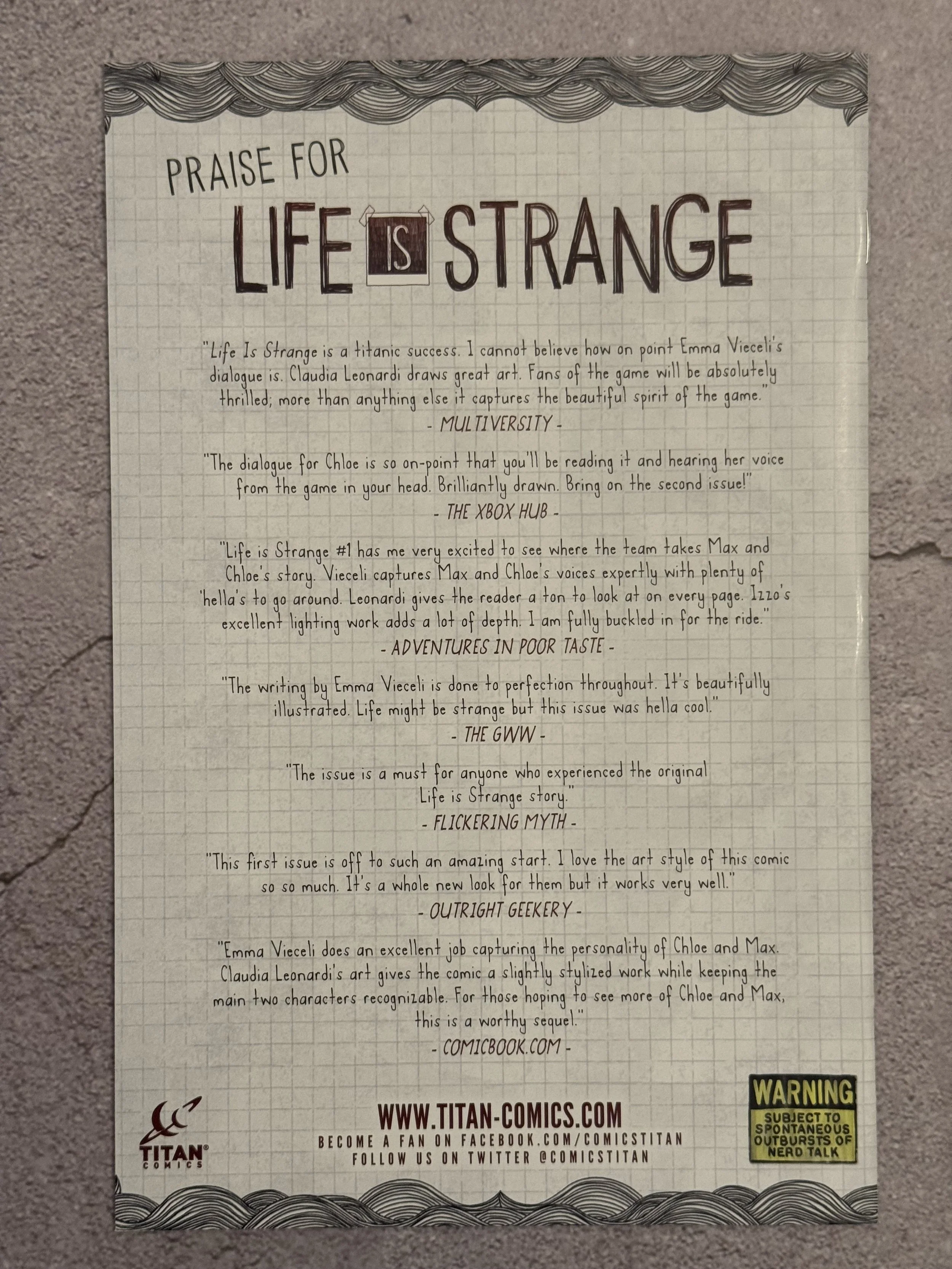 Life is Strange #2 (Titan Comics, 2019)