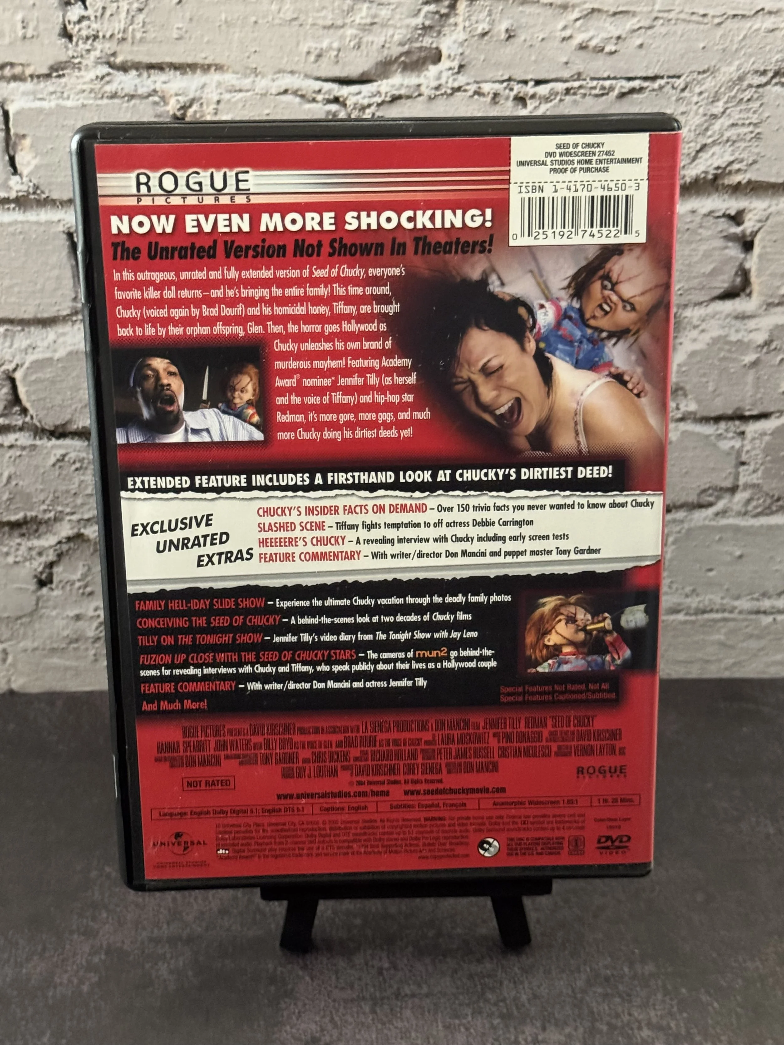 seed of chucky used dvd tested good