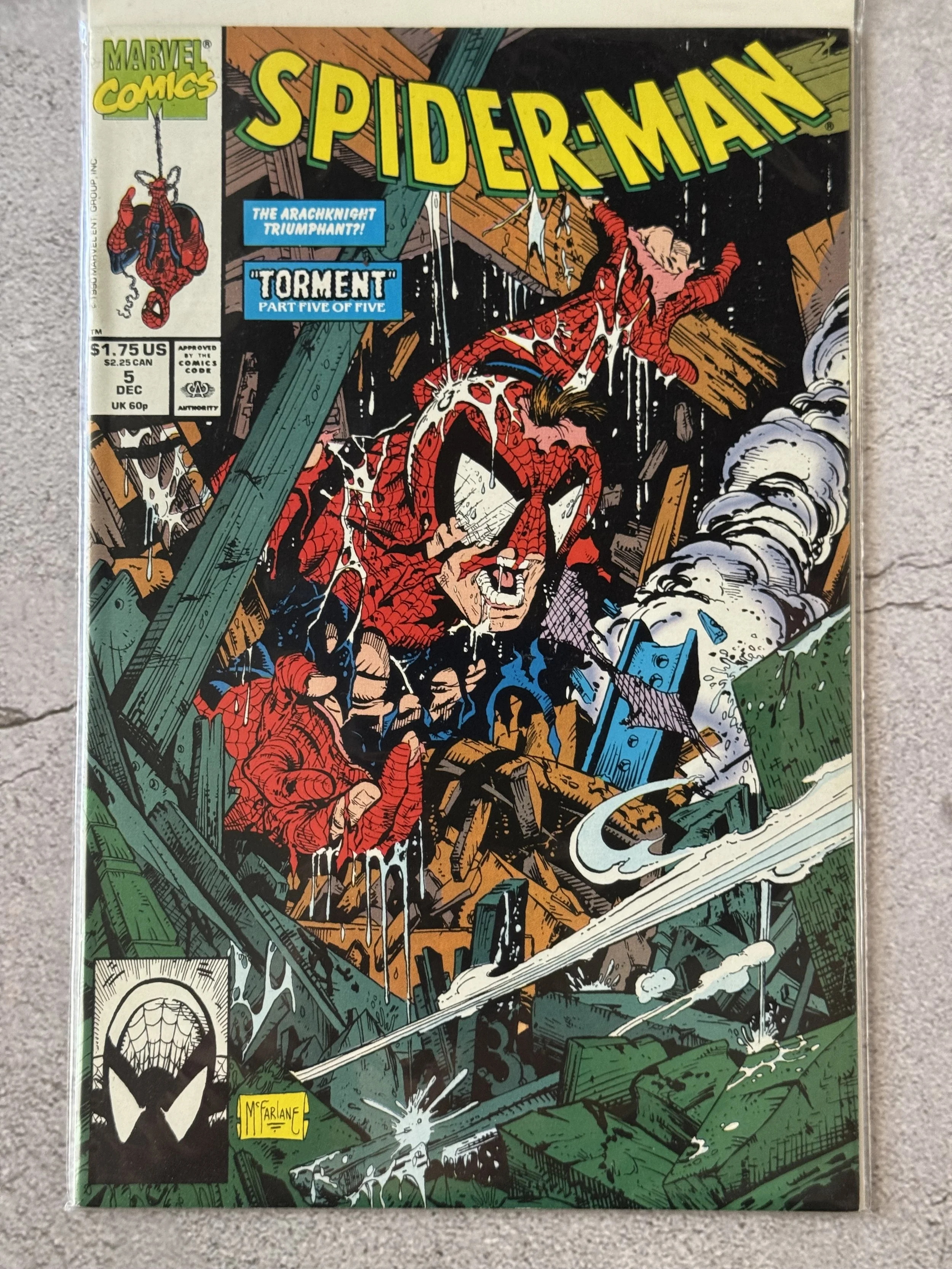 Spider-Man #5 (1990) Torment Part 5 Final - Todd McFarlane