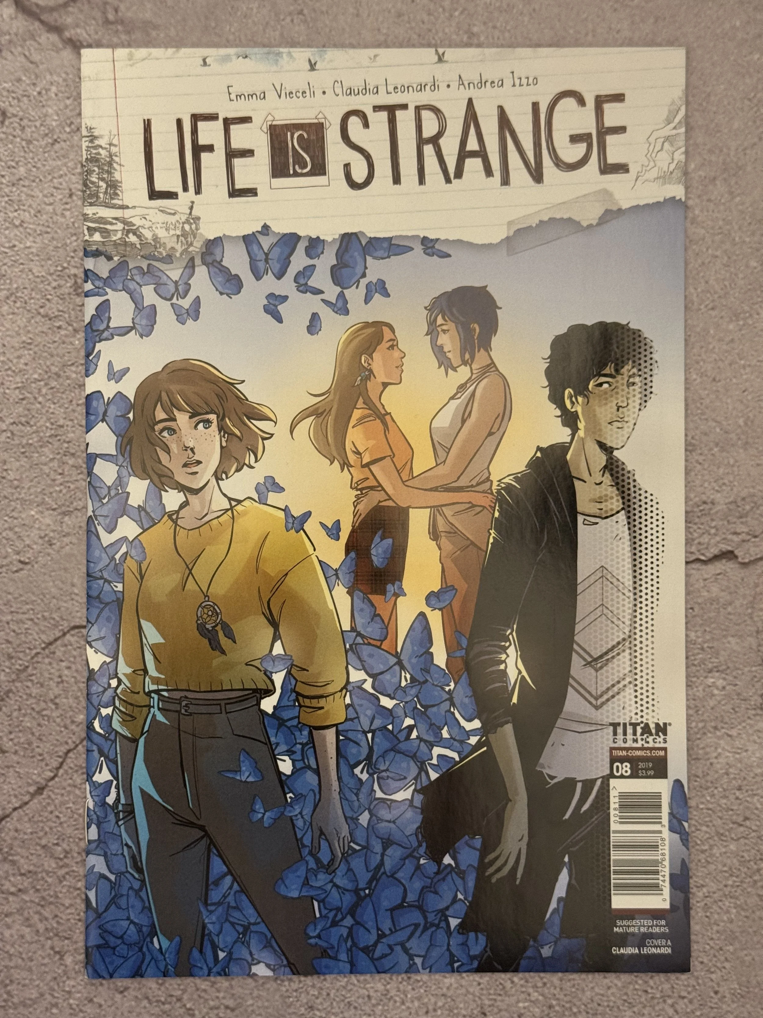 Life is Strange #8 Butterfly Trio cover (Titan Comics, 2021)