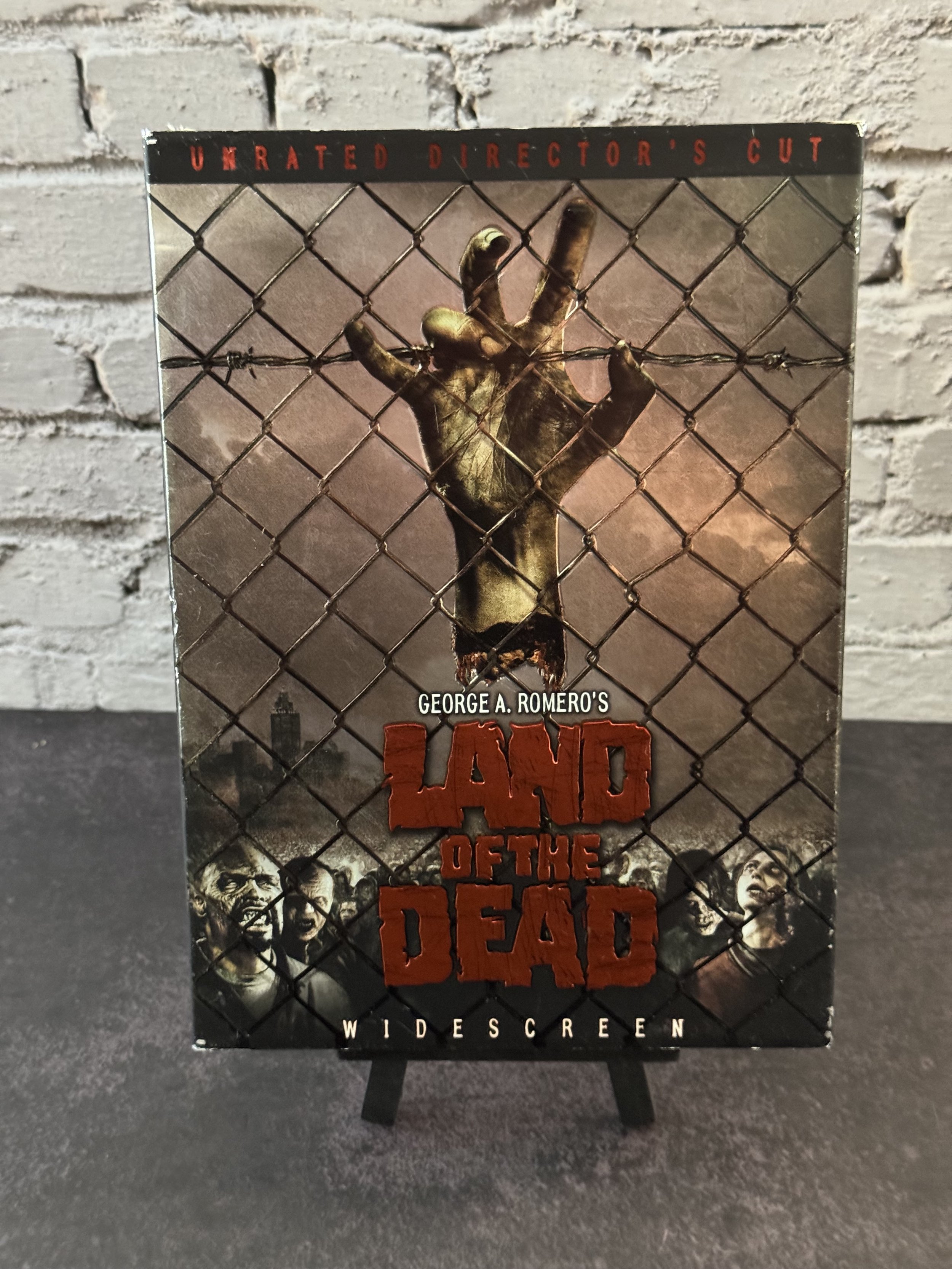 Land of the Dead george romero shiny dvd cover case tested good condition