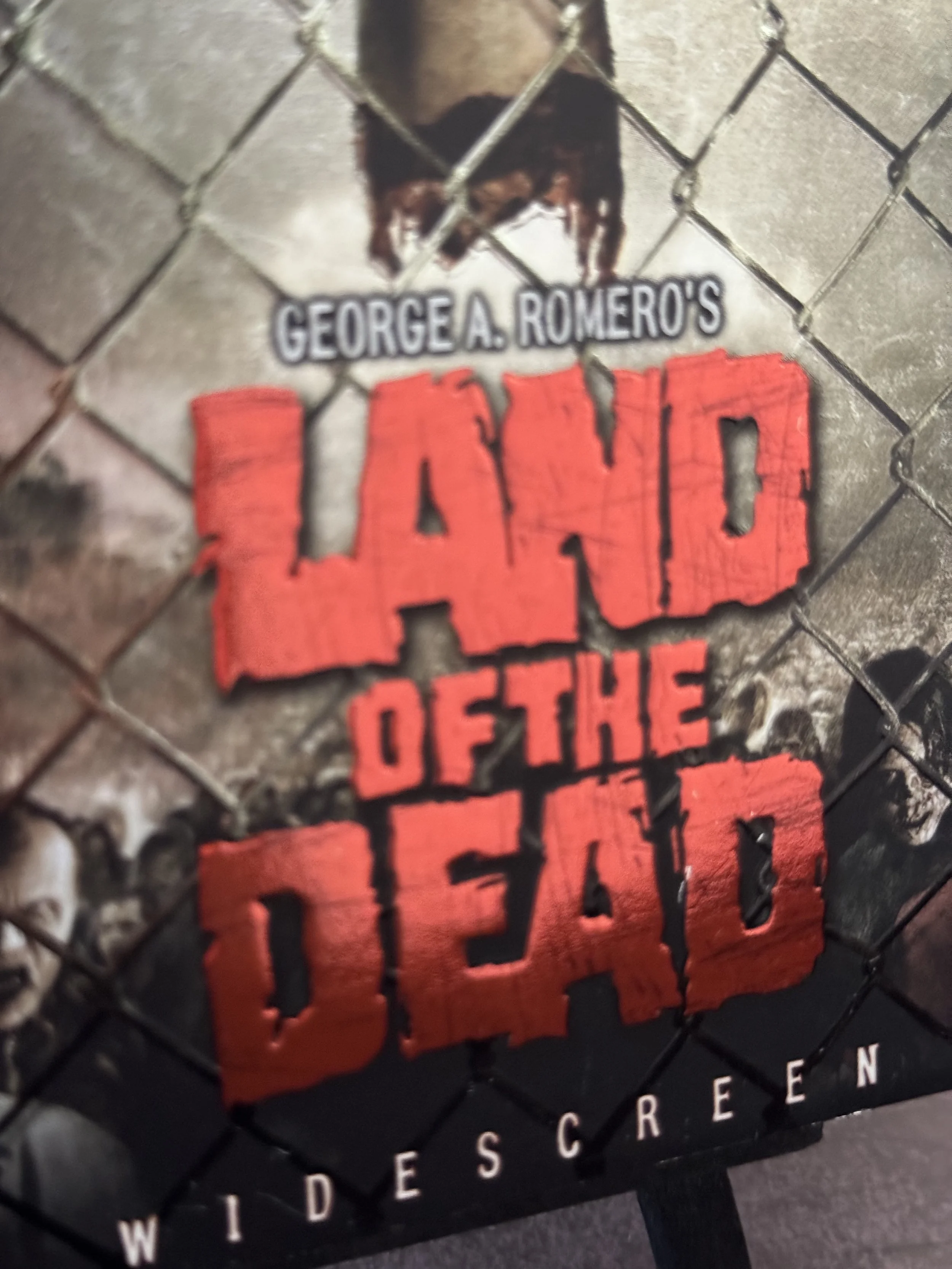 Land of the Dead george romero shiny dvd cover case tested good condition