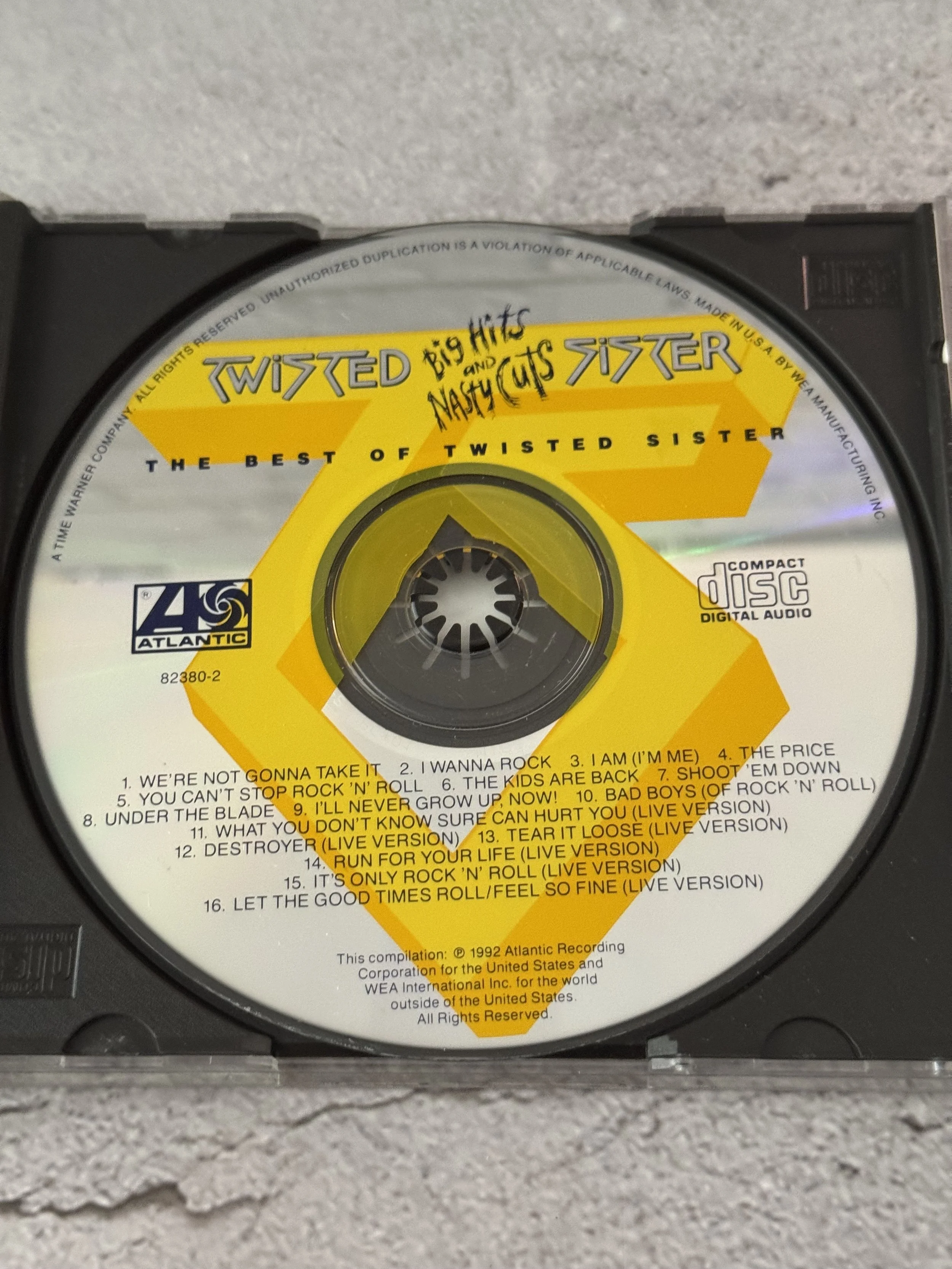 Twisted Sister Best of Big Hits and Nasty Cuts 1992