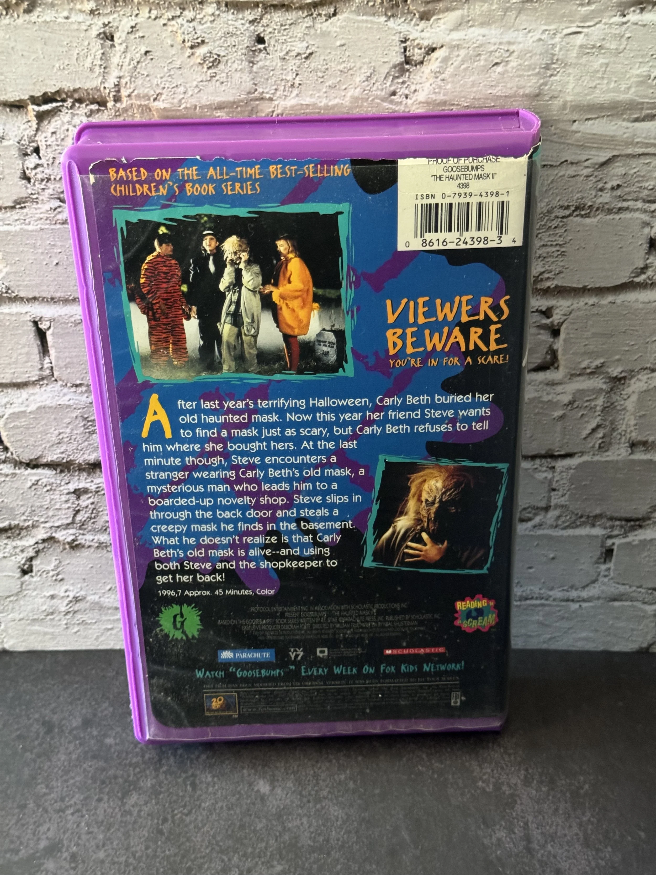 Goosebumps VHS - The Haunted Mask II clamshell used tested good condition