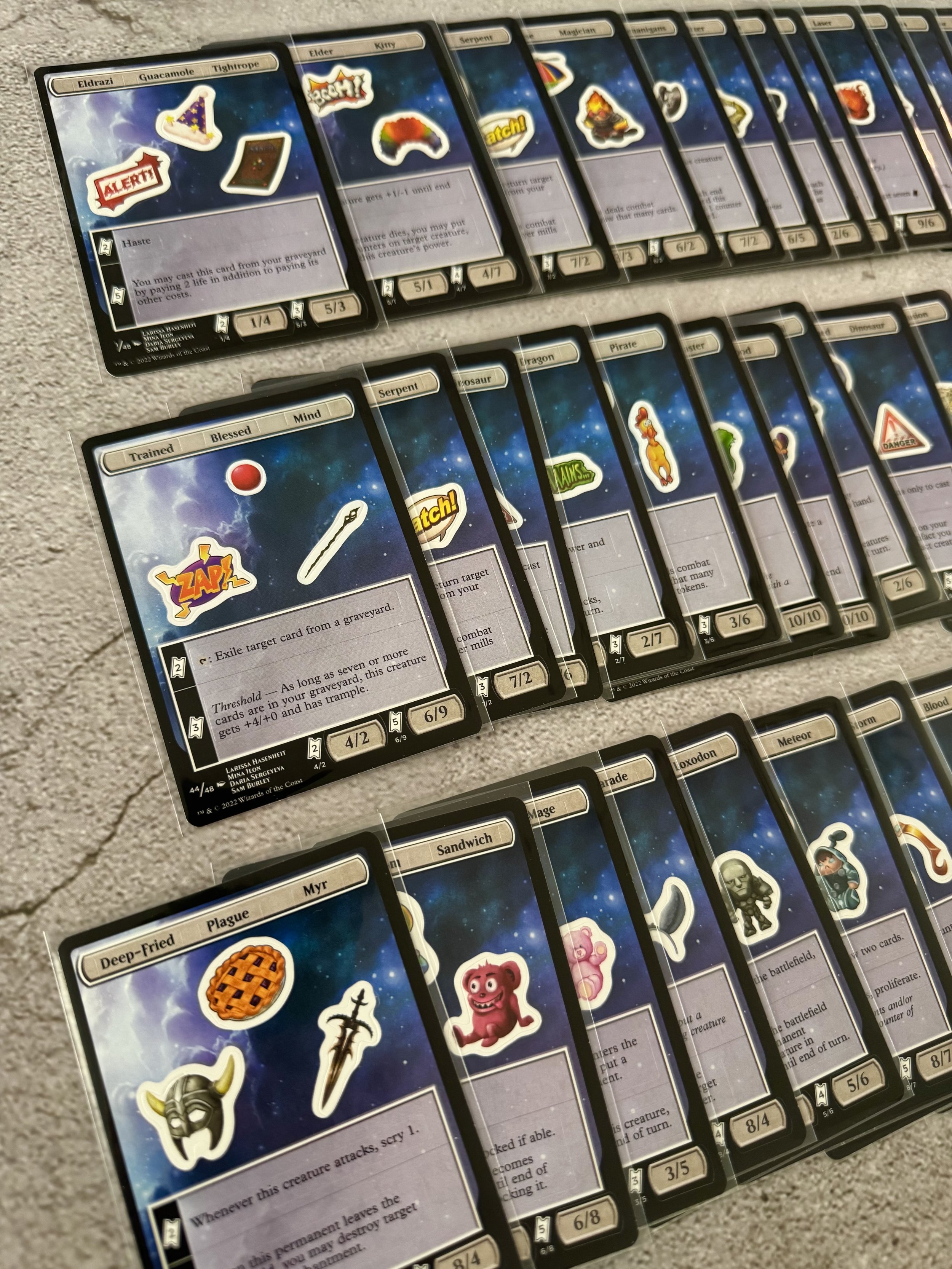 MTG Unfinity Sticker Token Cards brand new unused