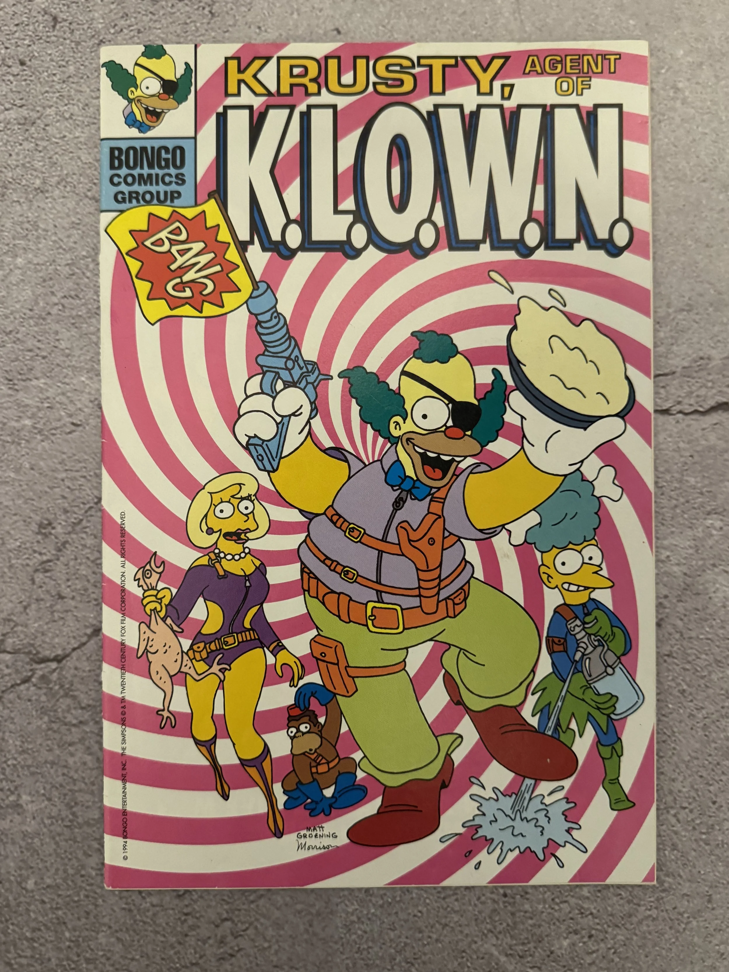 Simpsons Comics #3 Bongo - Flip Comic Krusty Agent of K.L.O.W.N. 1994