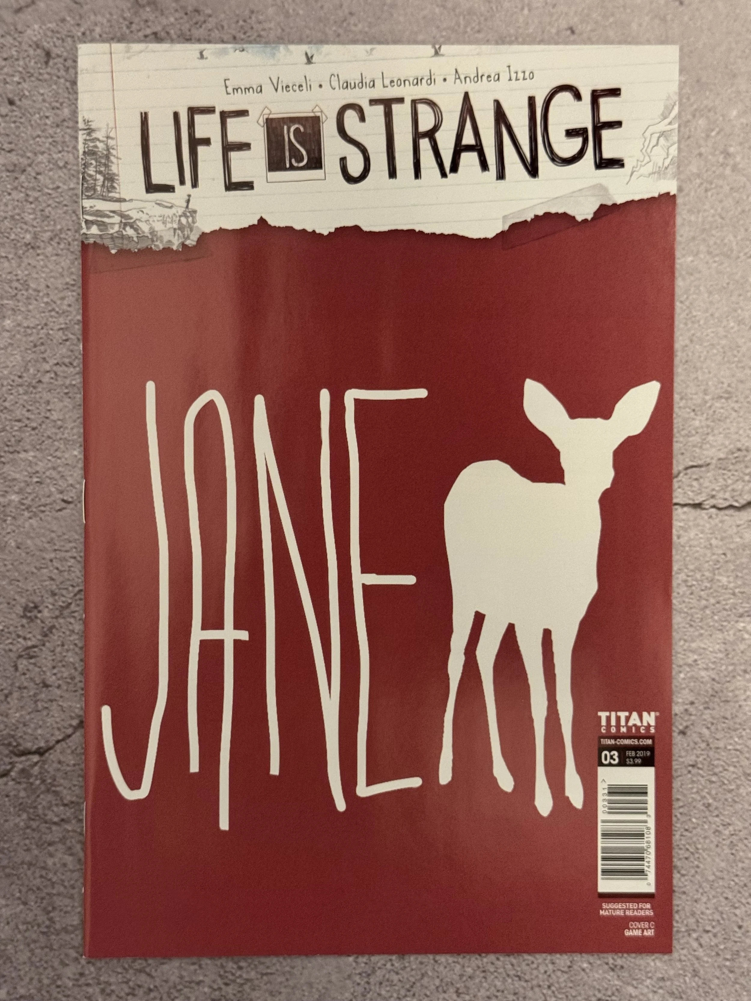 Life is Strange #3 Doe Symbol cover (Titan Comics, 2021)
