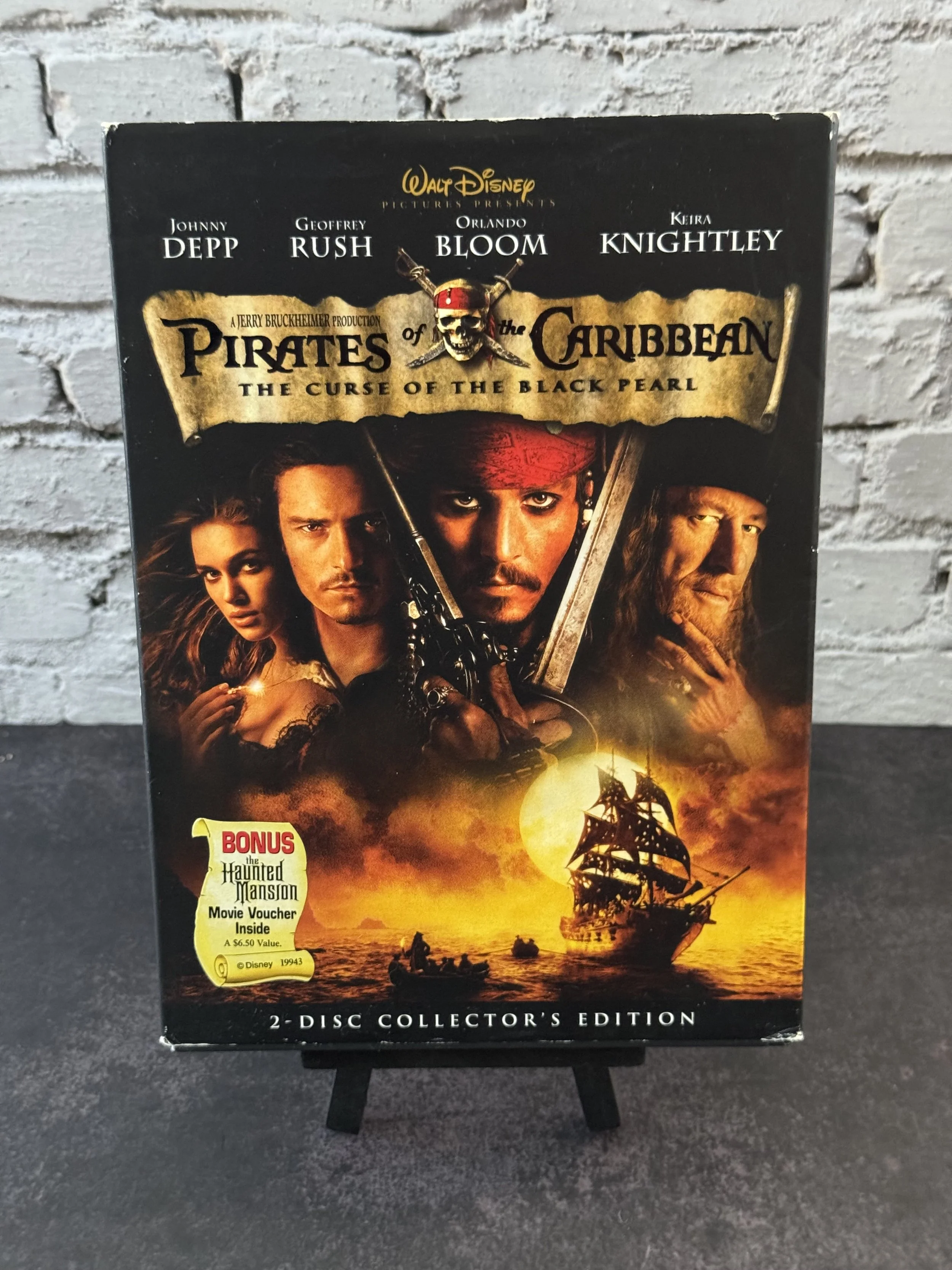 Pirates of the Caribbean - The Curse of the Black Pearl used dvd tested good