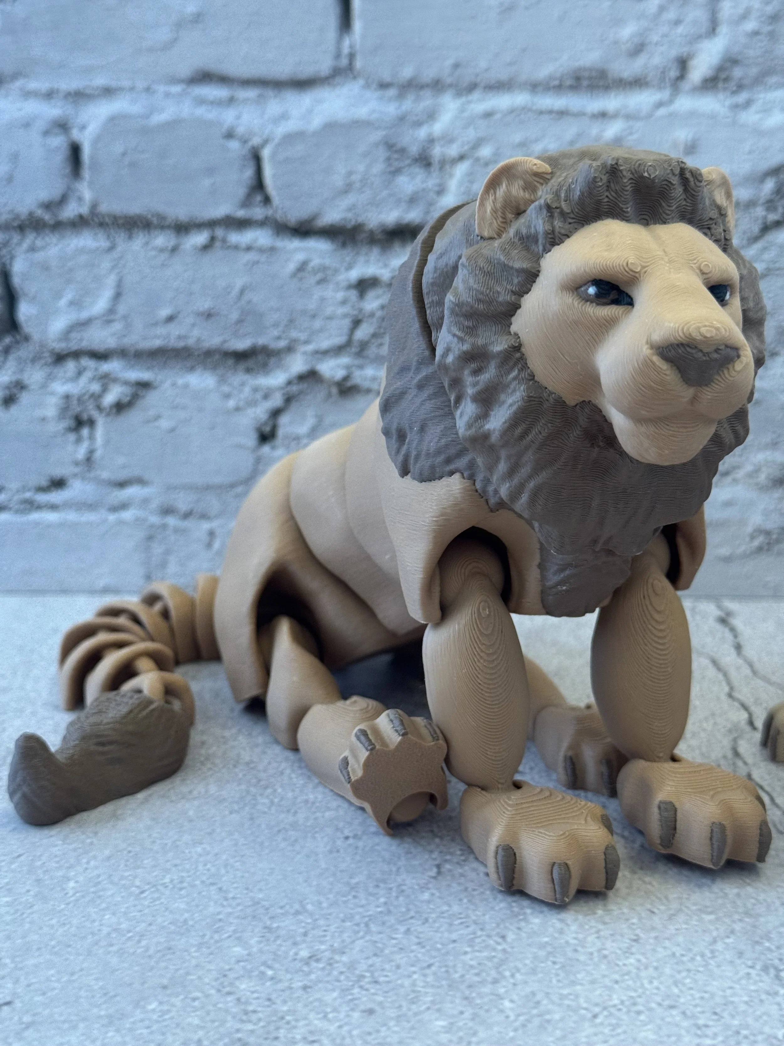 Lion & Lioness Display Set - 3D Print