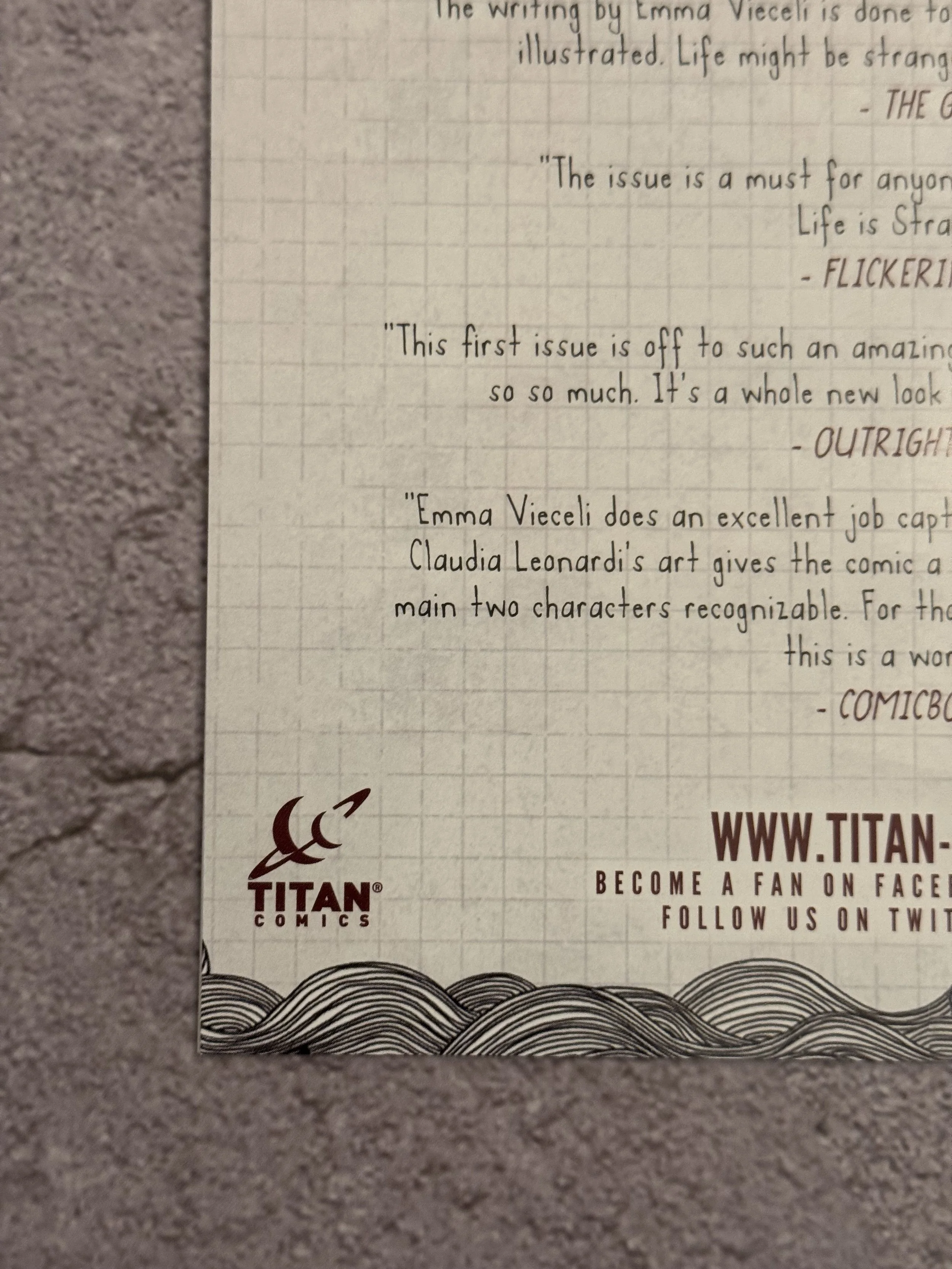 Life is Strange #3 Max & Chloe Portrait (Titan Comics, 2021)