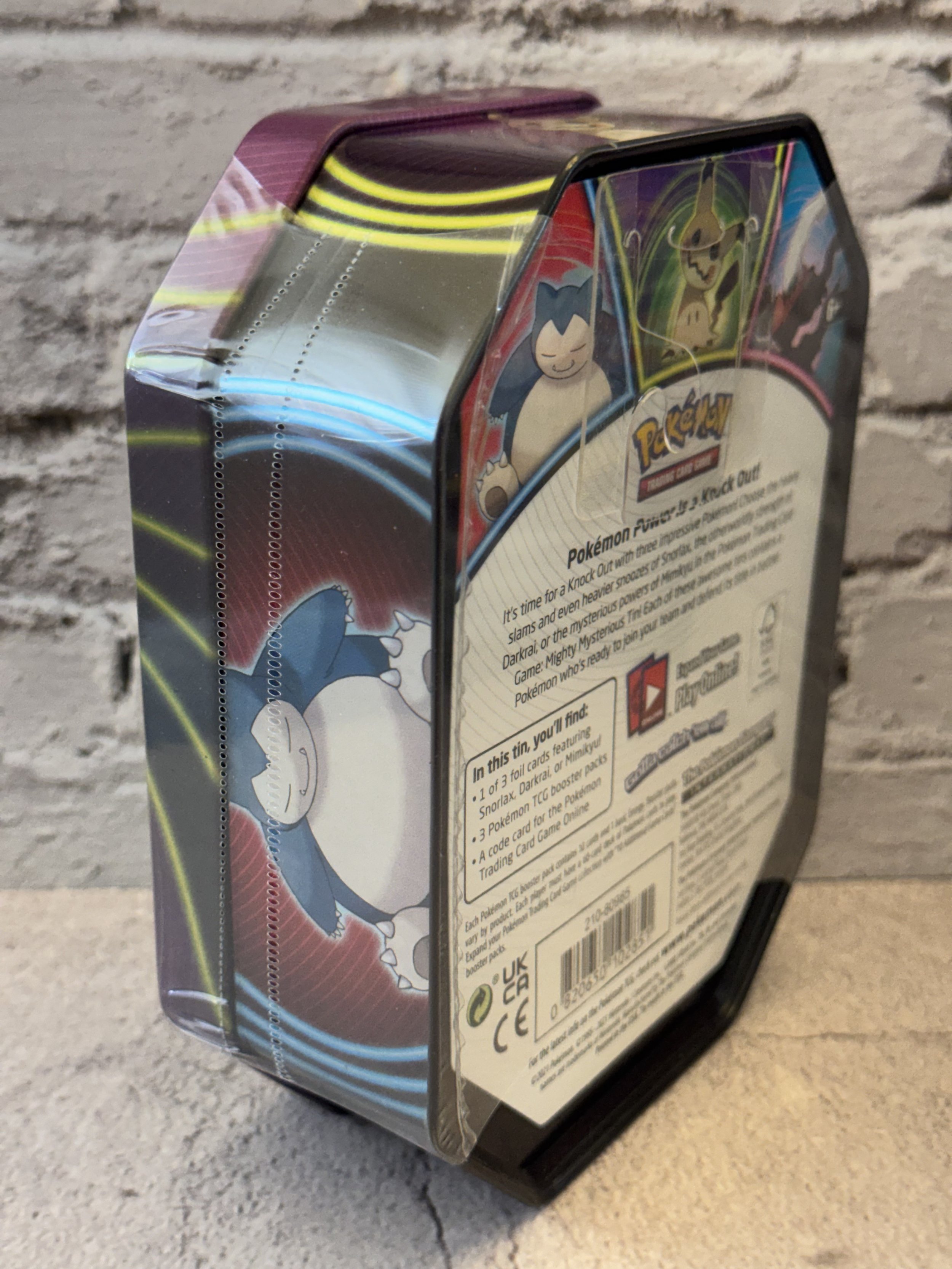 Pokémon TCG Mighty Mysterious Tin Mimikyu New Factory Sealed 2021 3x Boosters