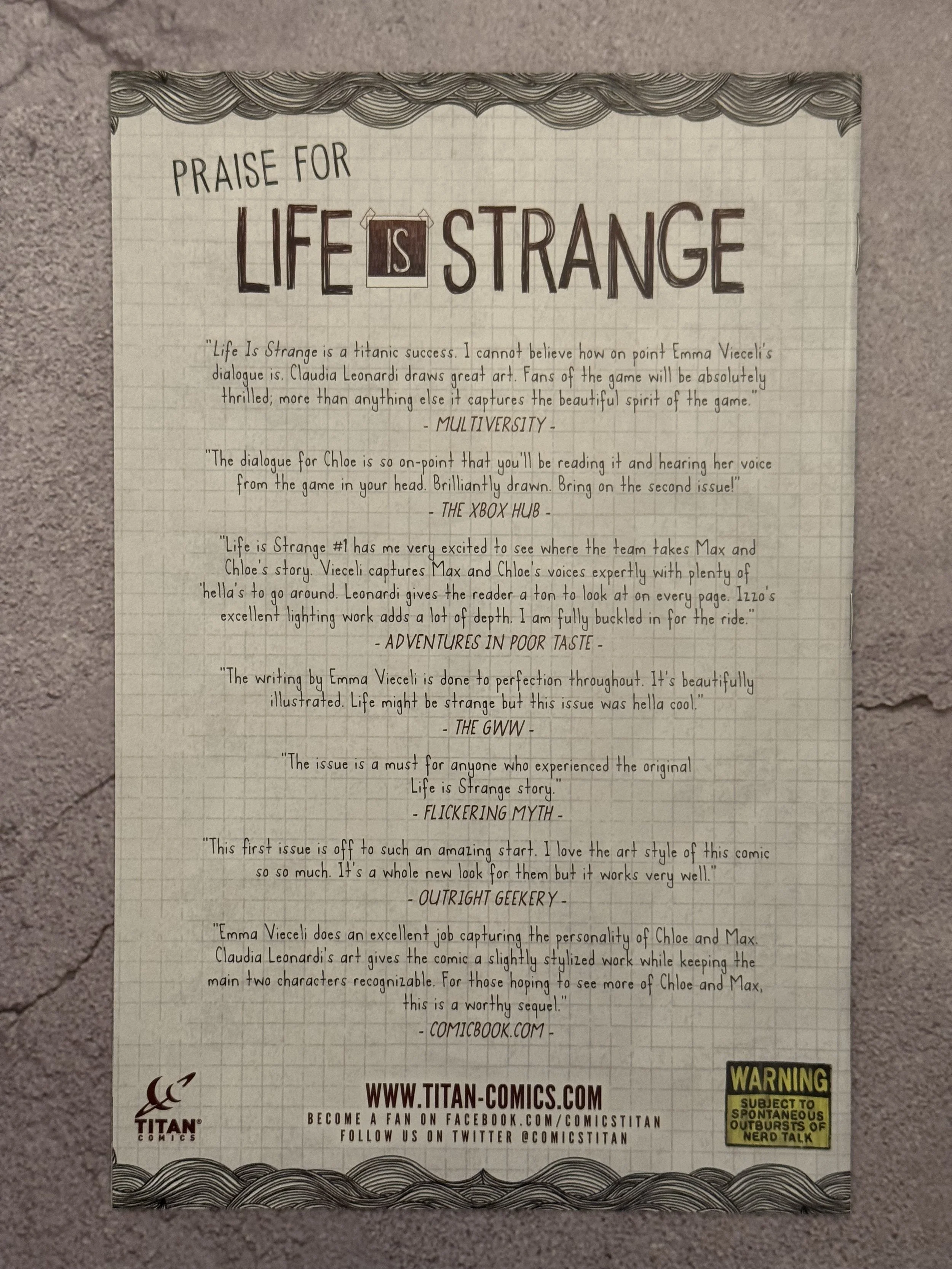 Life is Strange #8 Butterfly Trio cover (Titan Comics, 2021)