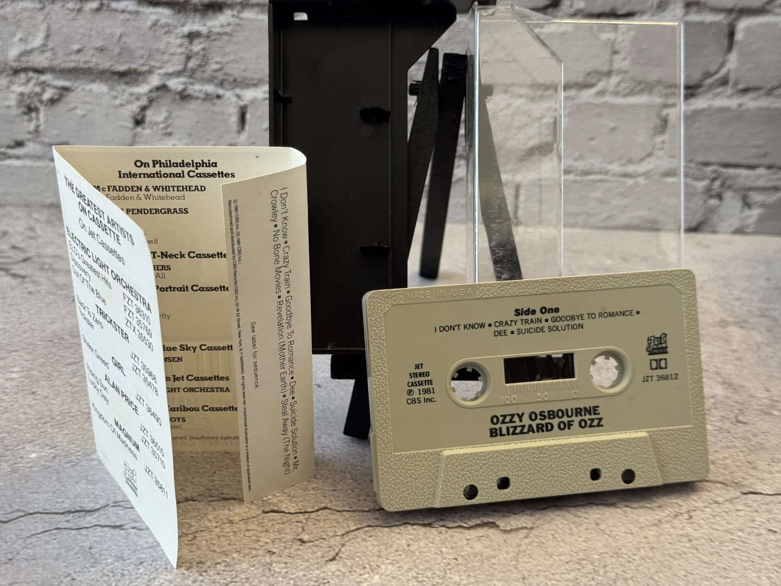 Ozzy Osbourne - Blizzard of Oz 1981 cassette tape good condition