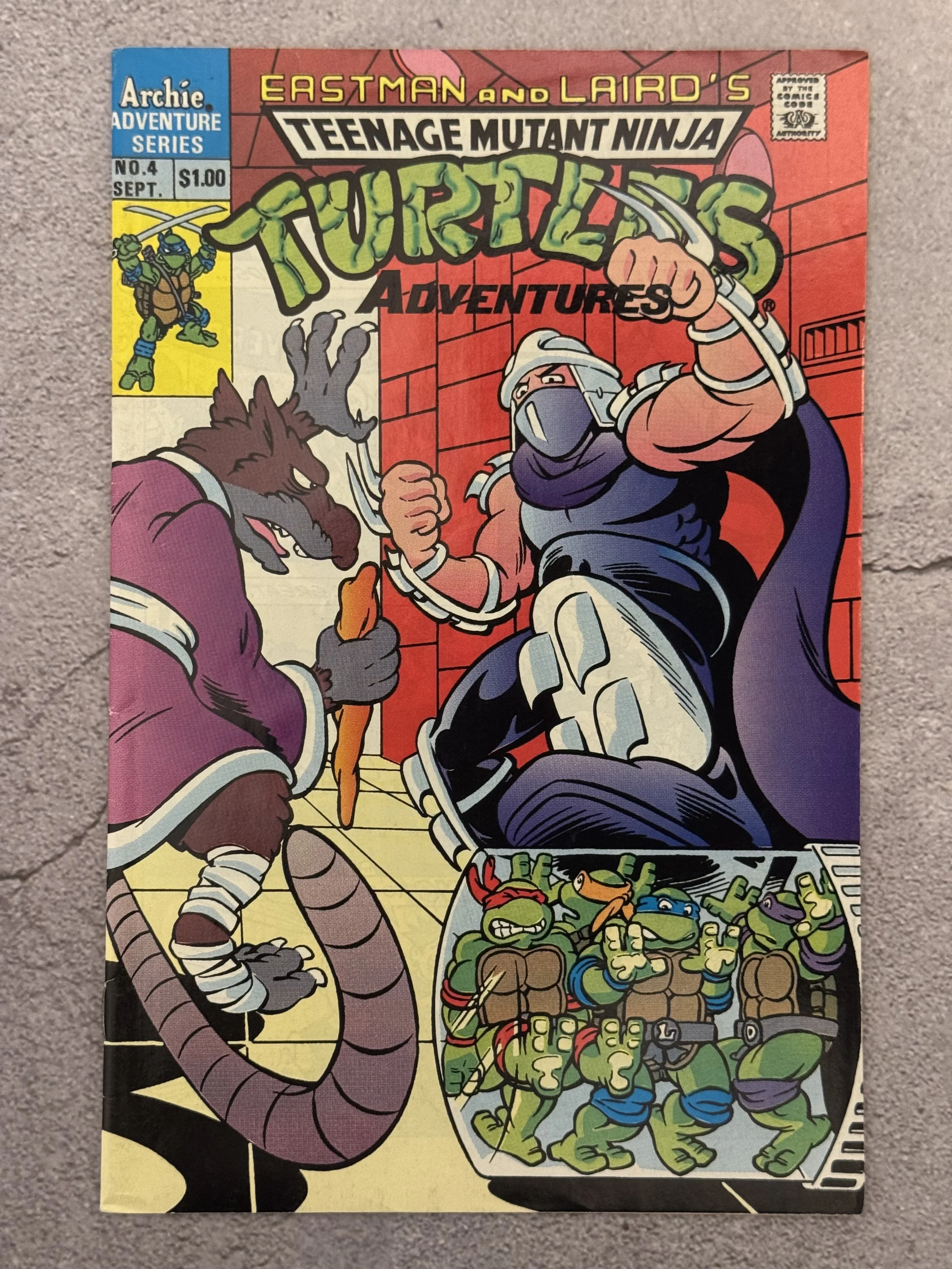 Teenage Mutant Ninja Turtles Adventures #4 Eastman and Laird TMNT 1989 Archie Comics