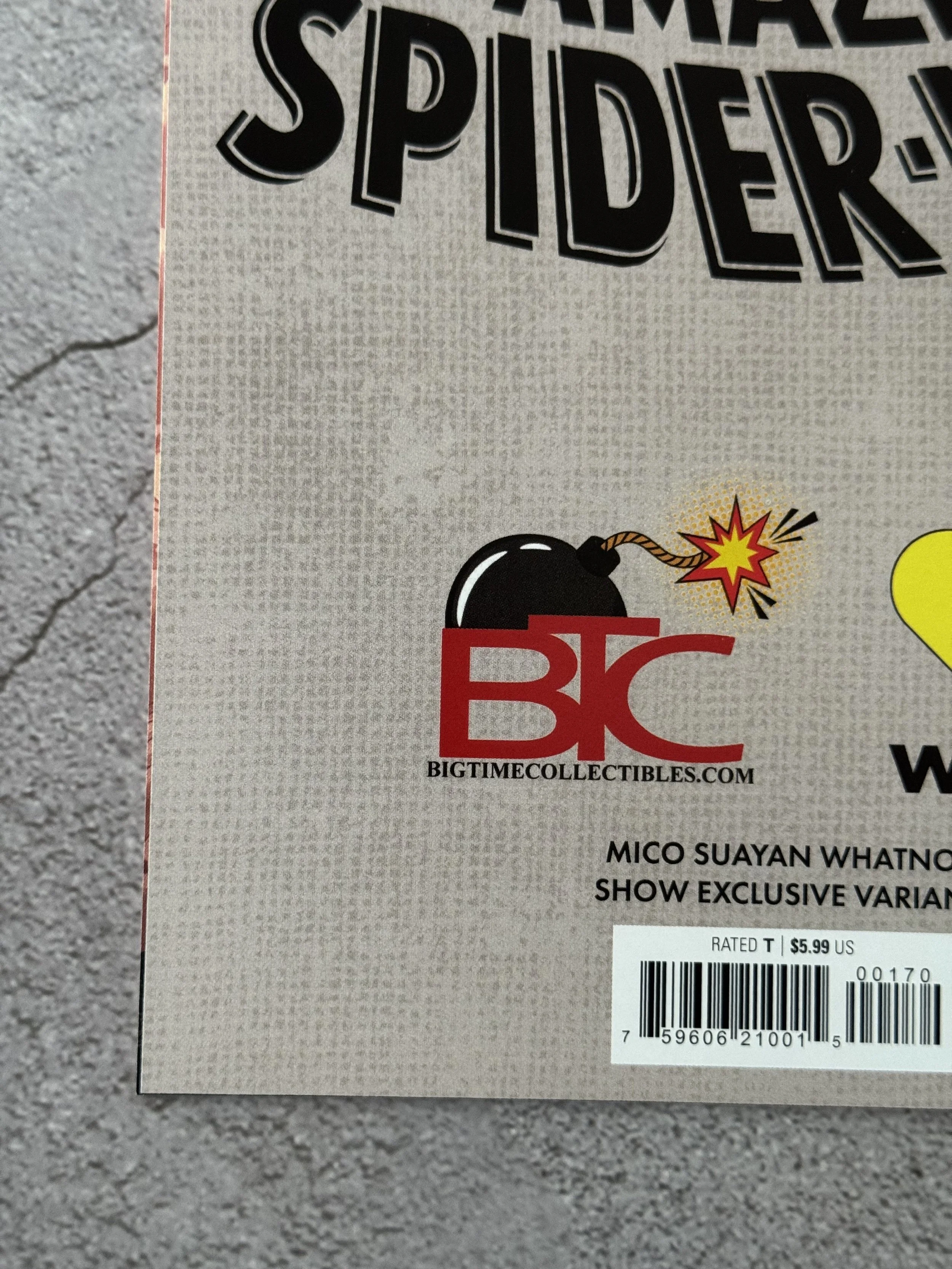 Amazing Spider-Man 1 - B&W C2E2 Secret Drop - Mico Suayan