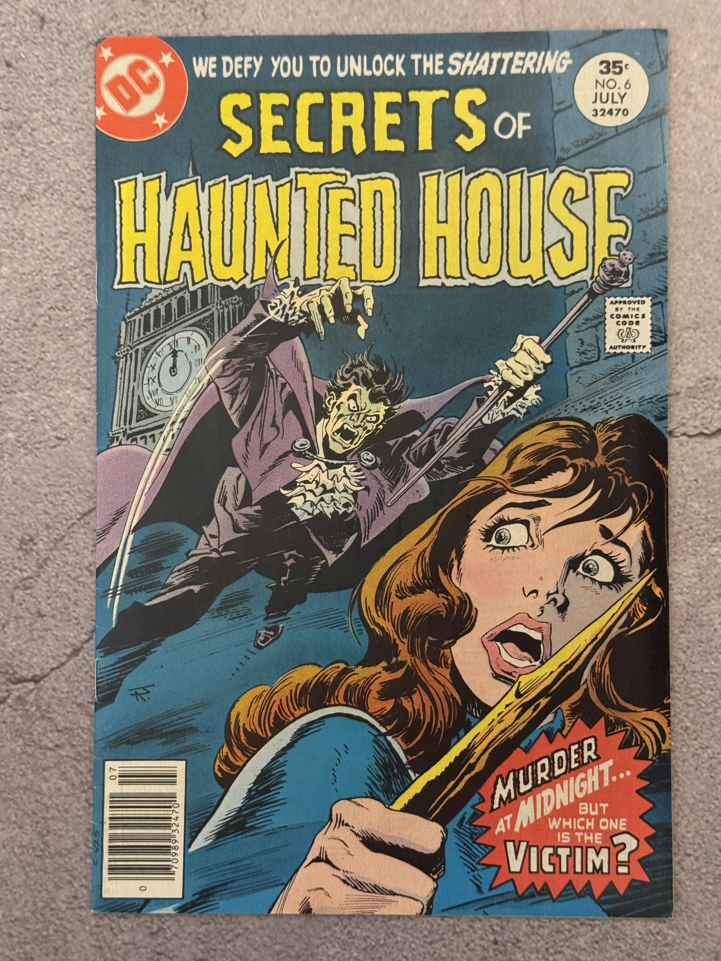 Secrets of Haunted House #6 DC Comics (1977) Bronze Age Horror "Murder at Midnight" Issue