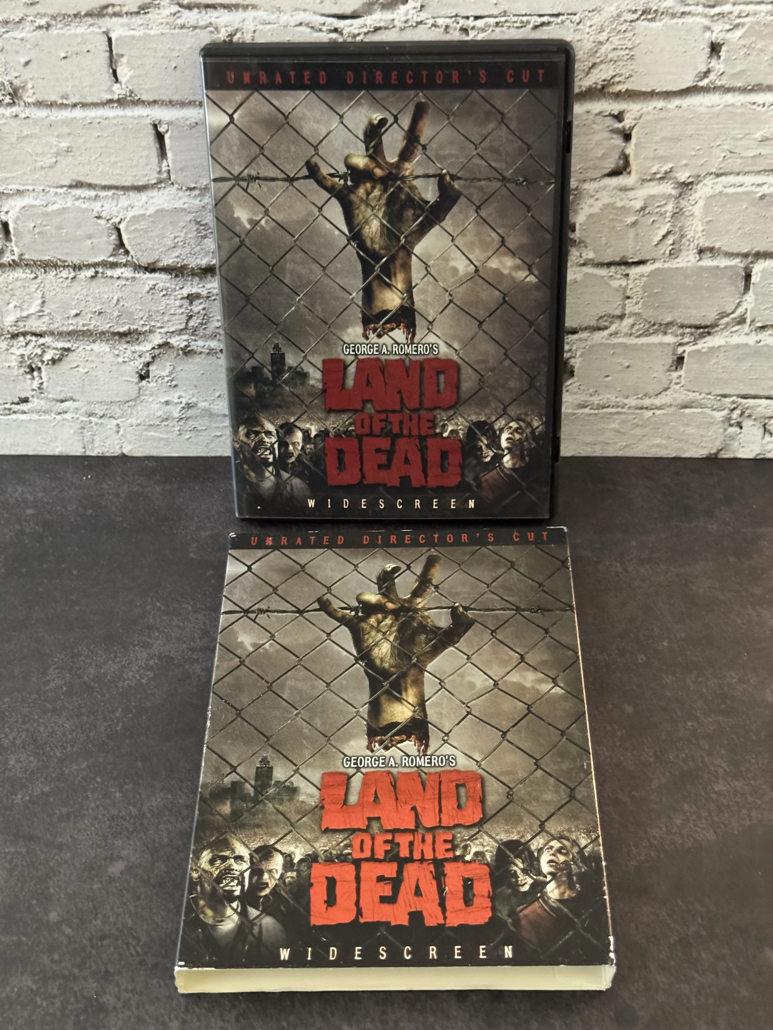 Land of the Dead george romero shiny dvd cover case tested good condition