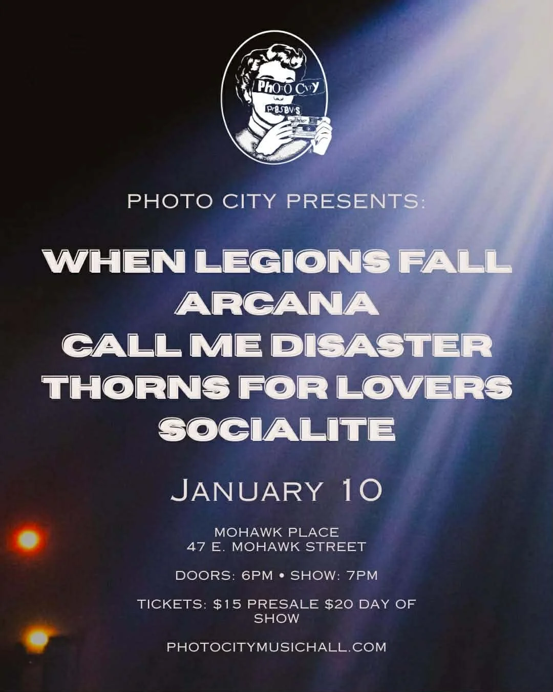 When Legions Fall, Arcana, Call Me Disaster, Thorns For Lovers, &amp; Socialite