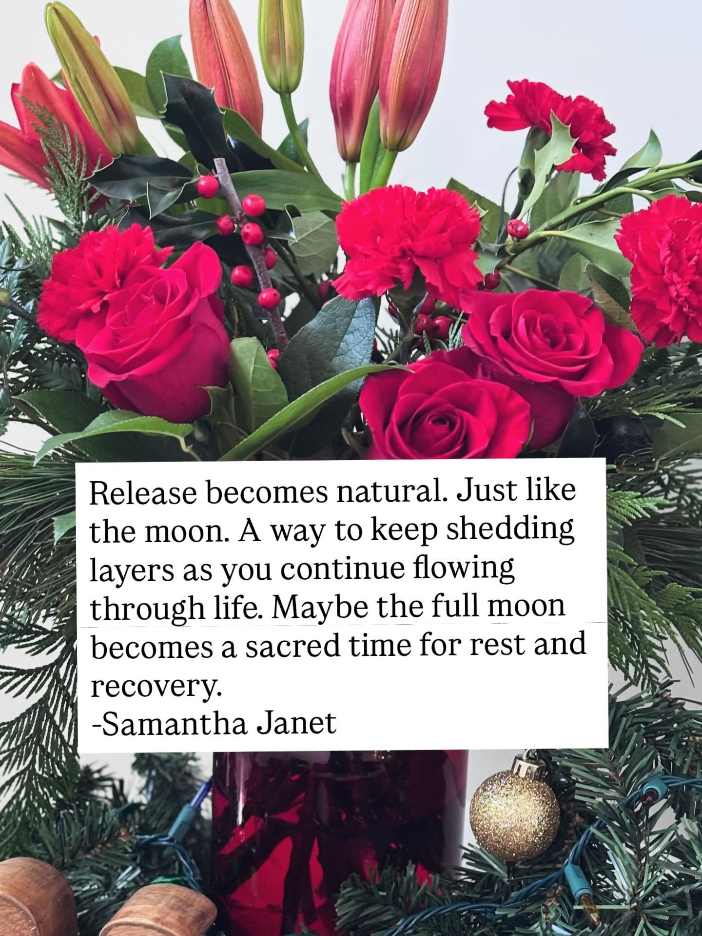 Let release be a way to slow down 🌕🌹