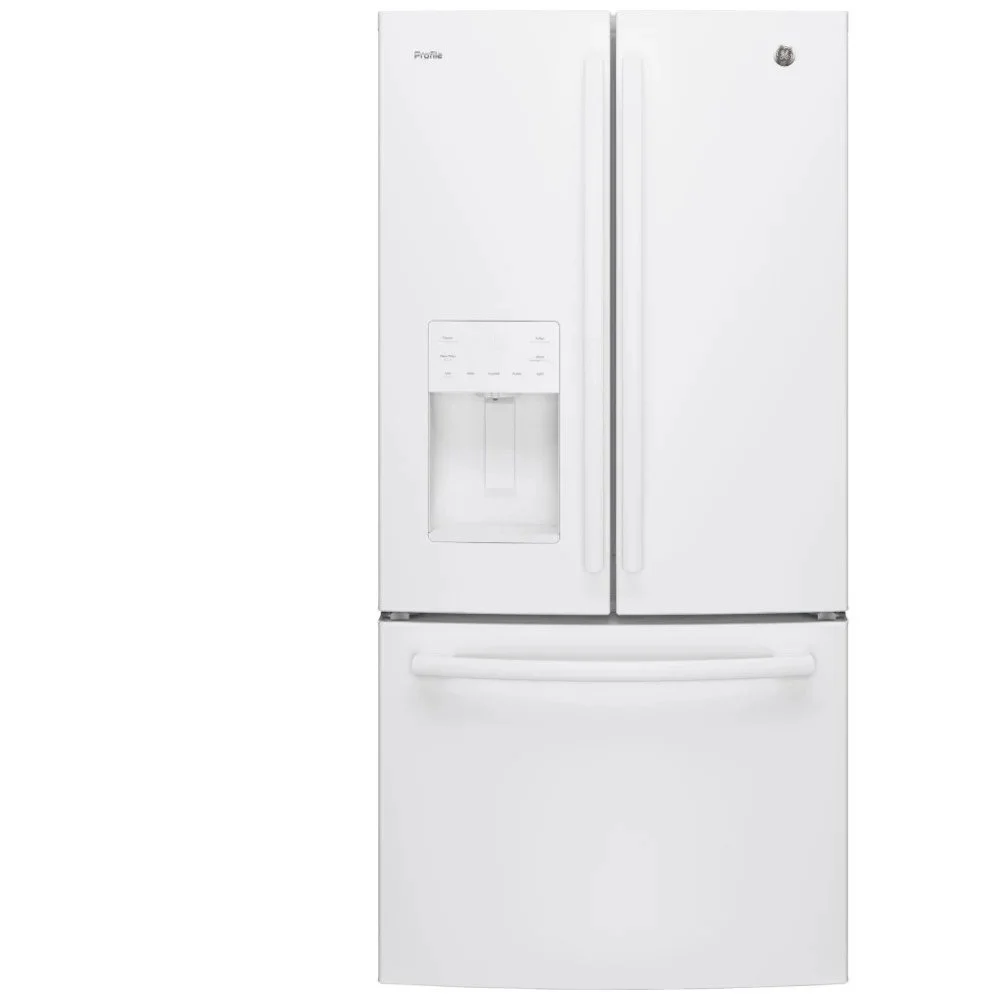 GE Profile "33" White French Door Fridge