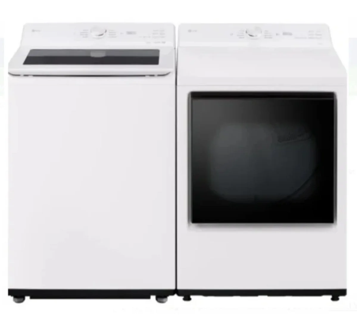 LG "27" White Top Load Washer/Dryer Set