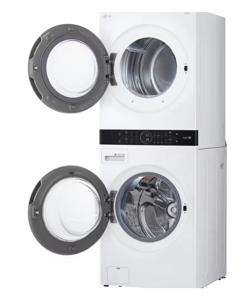 LG ThinQ "27" White Laundry Tower