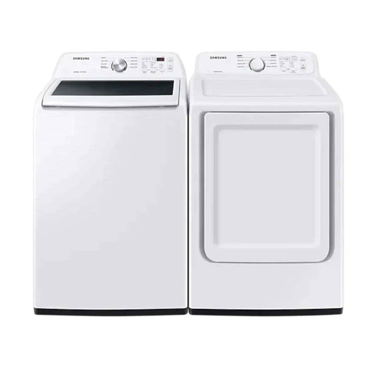 Samsung "27" White Top Load Washer/Dryer Set