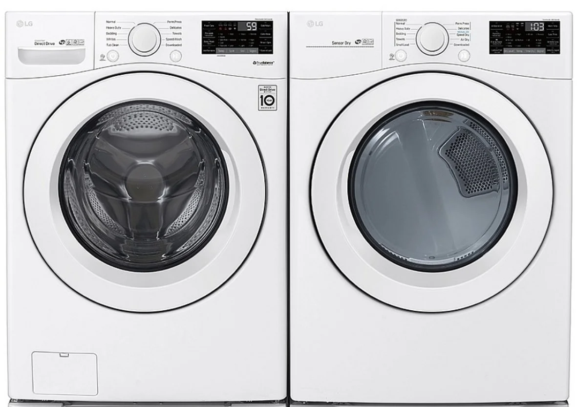 LG "27" White Frontload Washer/Dryer Set (Used)