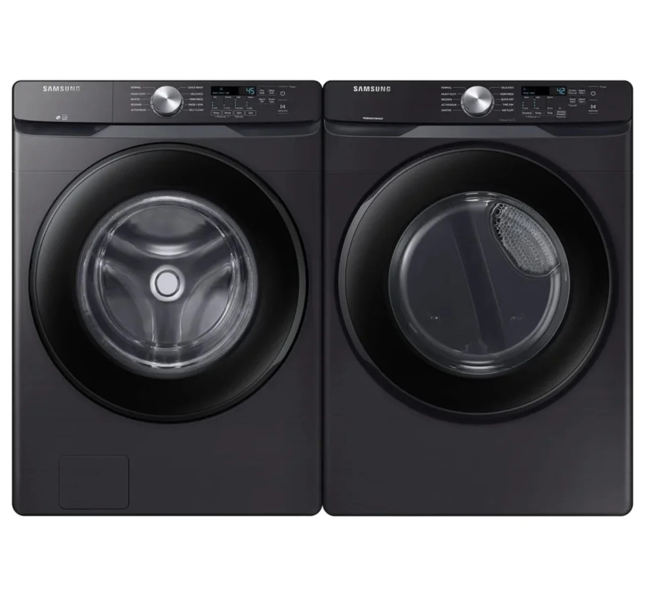 Samsung "27" Black Frontload Washer/Dryer Set (Used)