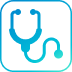 stethoscope icon with outline