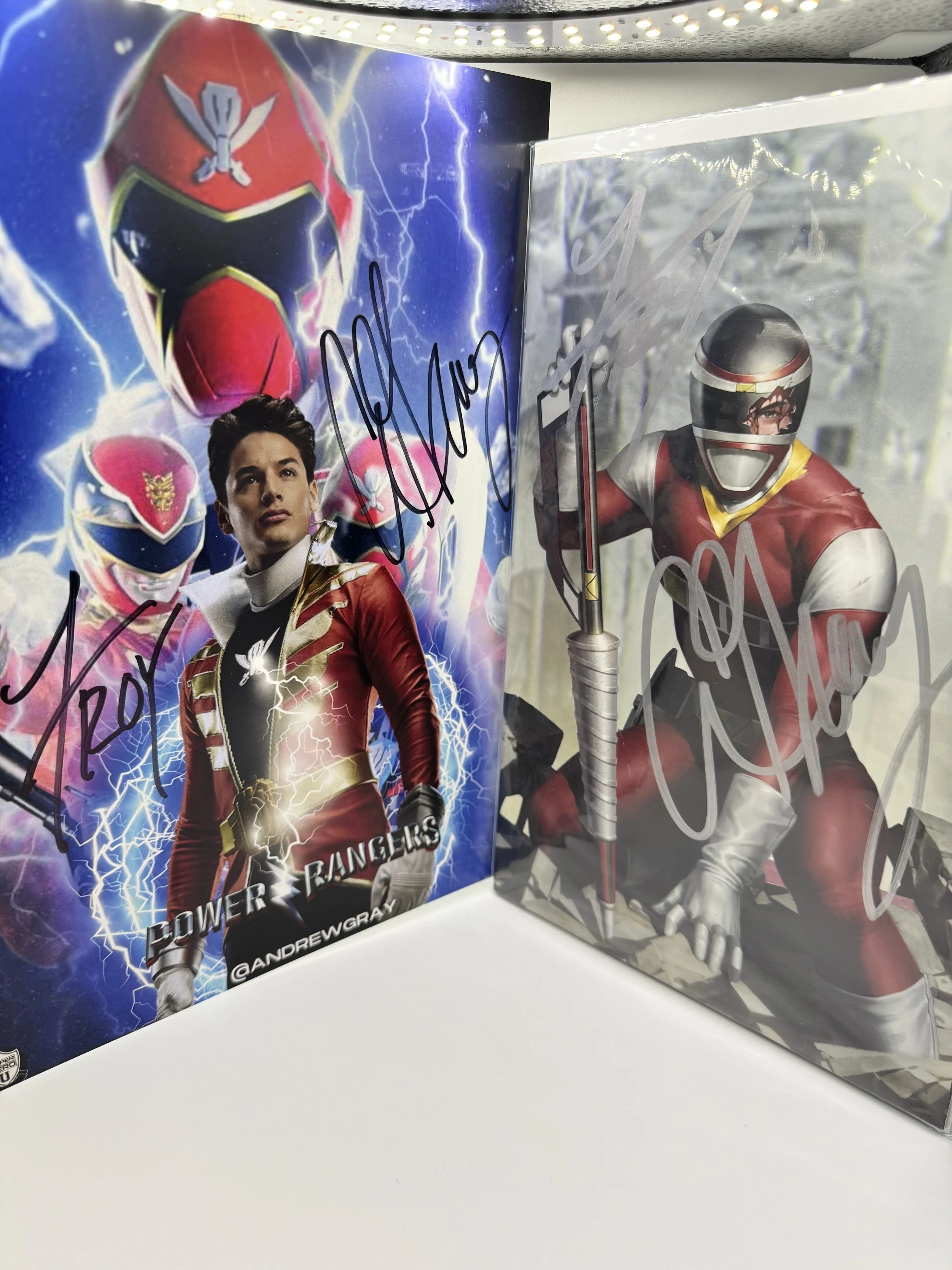 Andrew Gray SIGNED Red Ranger Bundle — 8x10 Photo + Countdown to Ruin #1 Comic