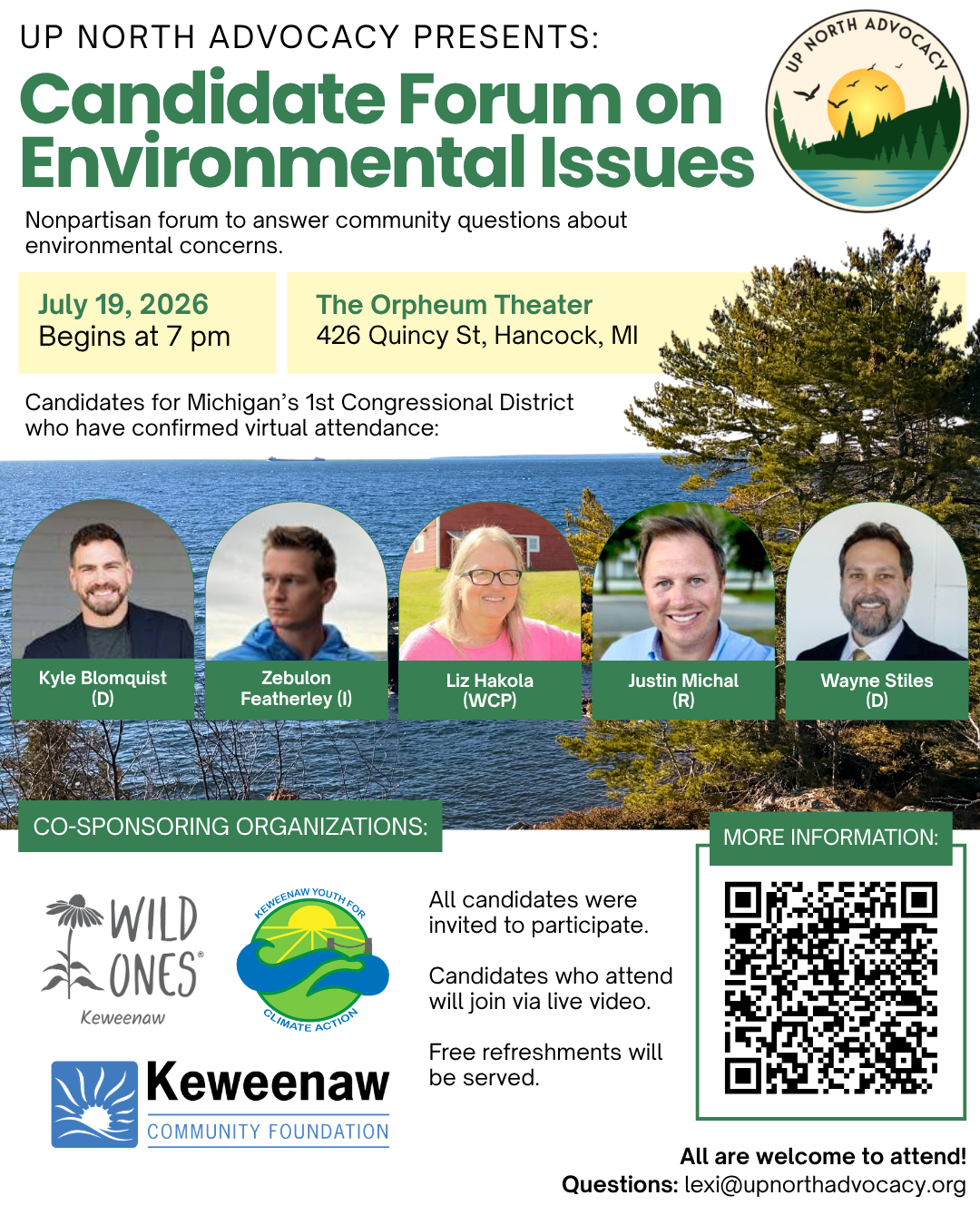 Candidate Forum on Environmental Issues