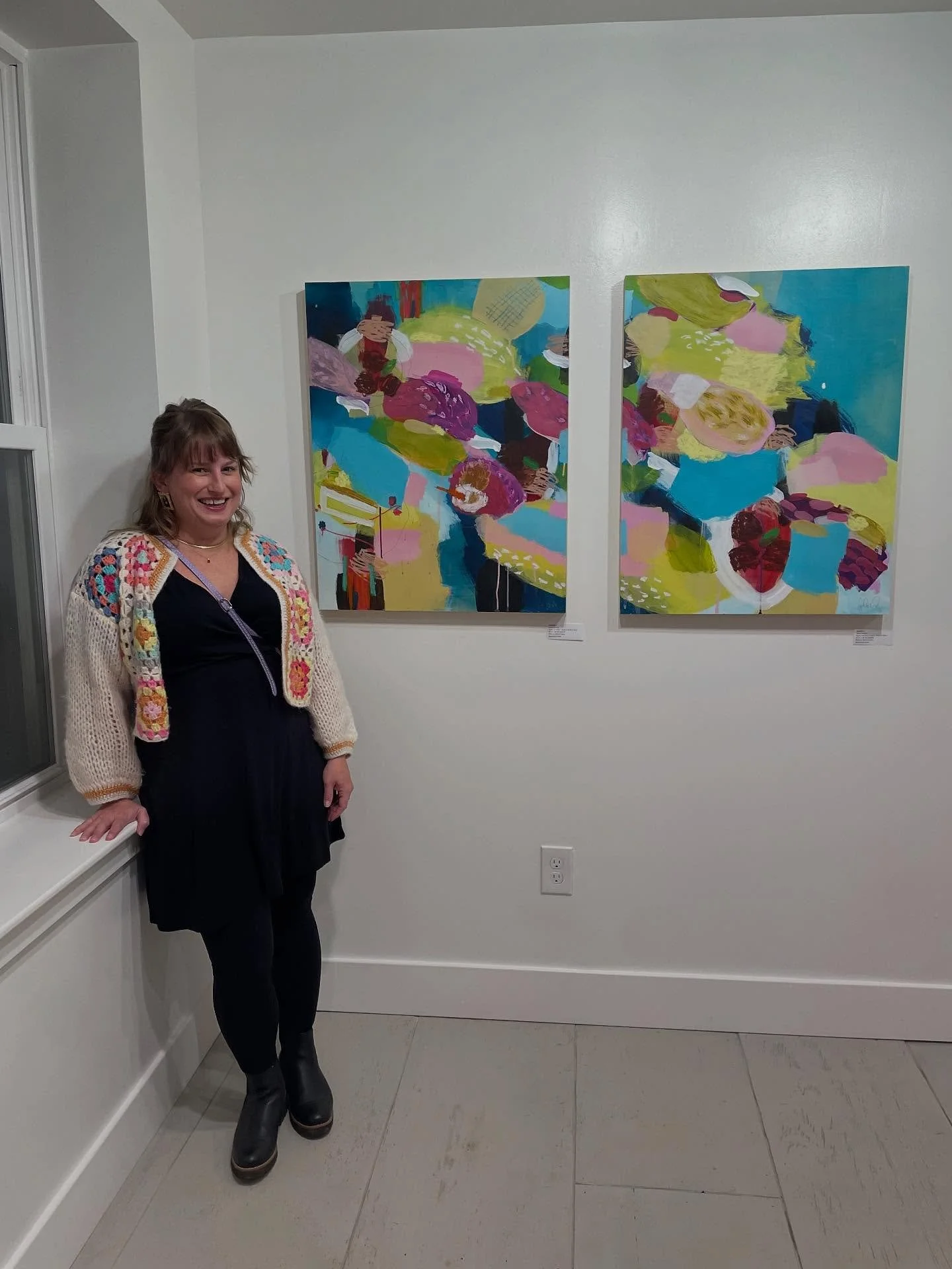 @foundstudioshop always puts on an incredible show! Grateful to be a part of the abstract art group show up now through the end of November. If you&rsquo;re in the Baltimore area, stop by and see some cool art- and start your holiday shopping while y