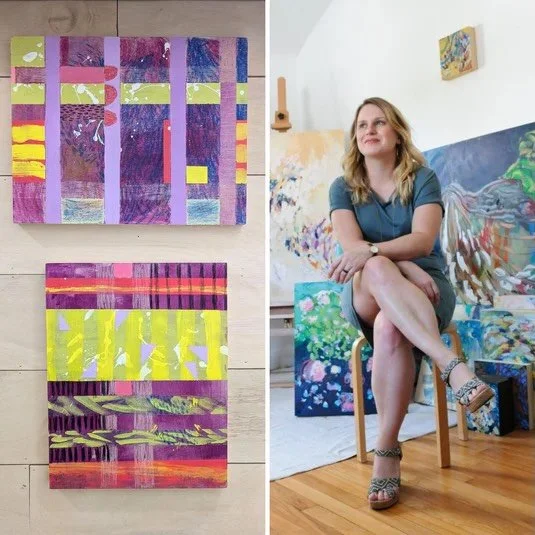 Calling all local fun seekers!!! I&rsquo;m teaching TWO abstract painting workshops @keppelandkismet this month. The 18th is a Ladies Night Out Sip &amp; Paint event, and the 23rd is a Parent &amp; Me event, at which my daughter Savannah will be my a